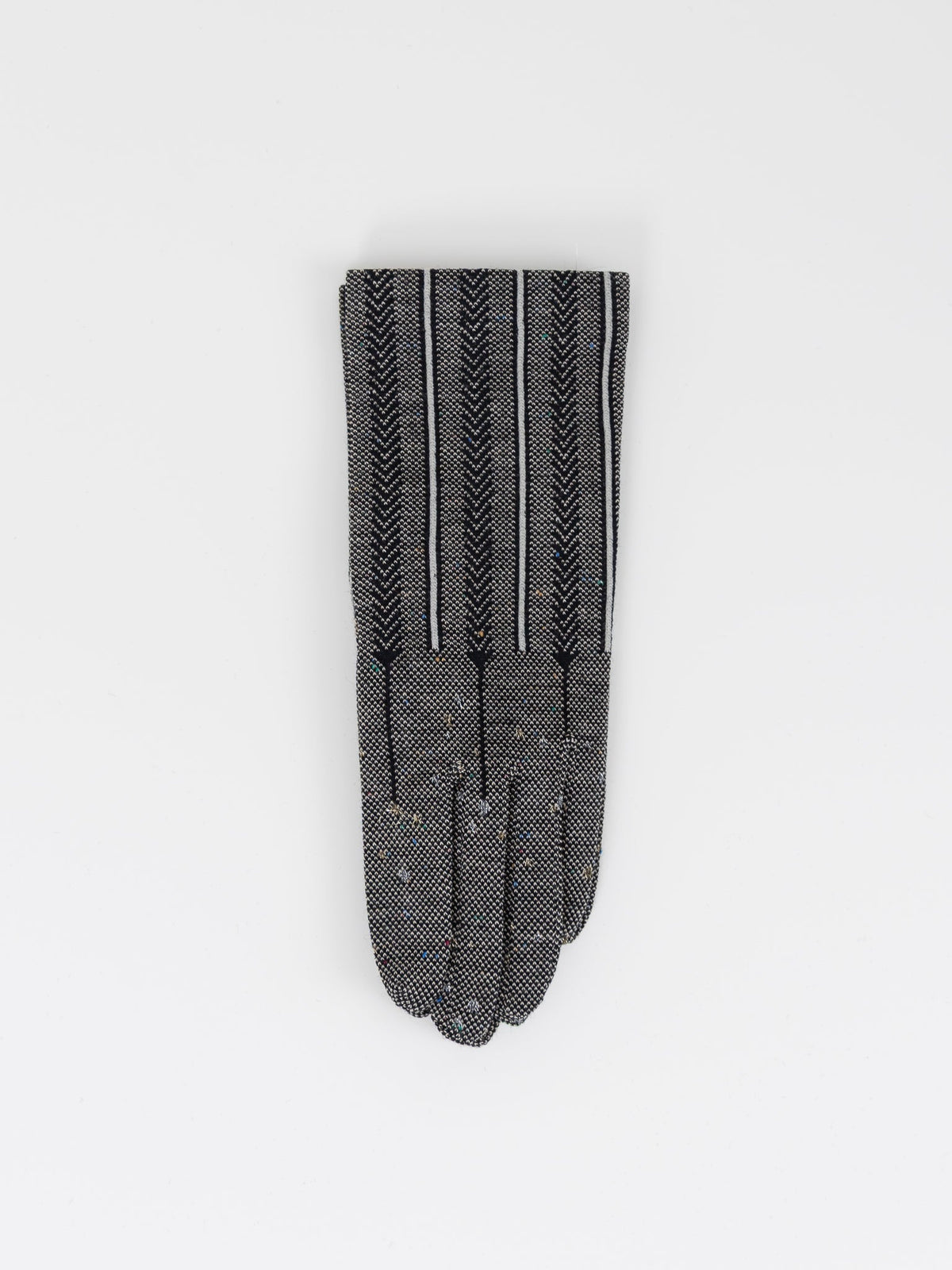 Antipast Herringbone Sock Knit Gloves in Black - ANTIPAST at Worthwhile - shop GLOVES