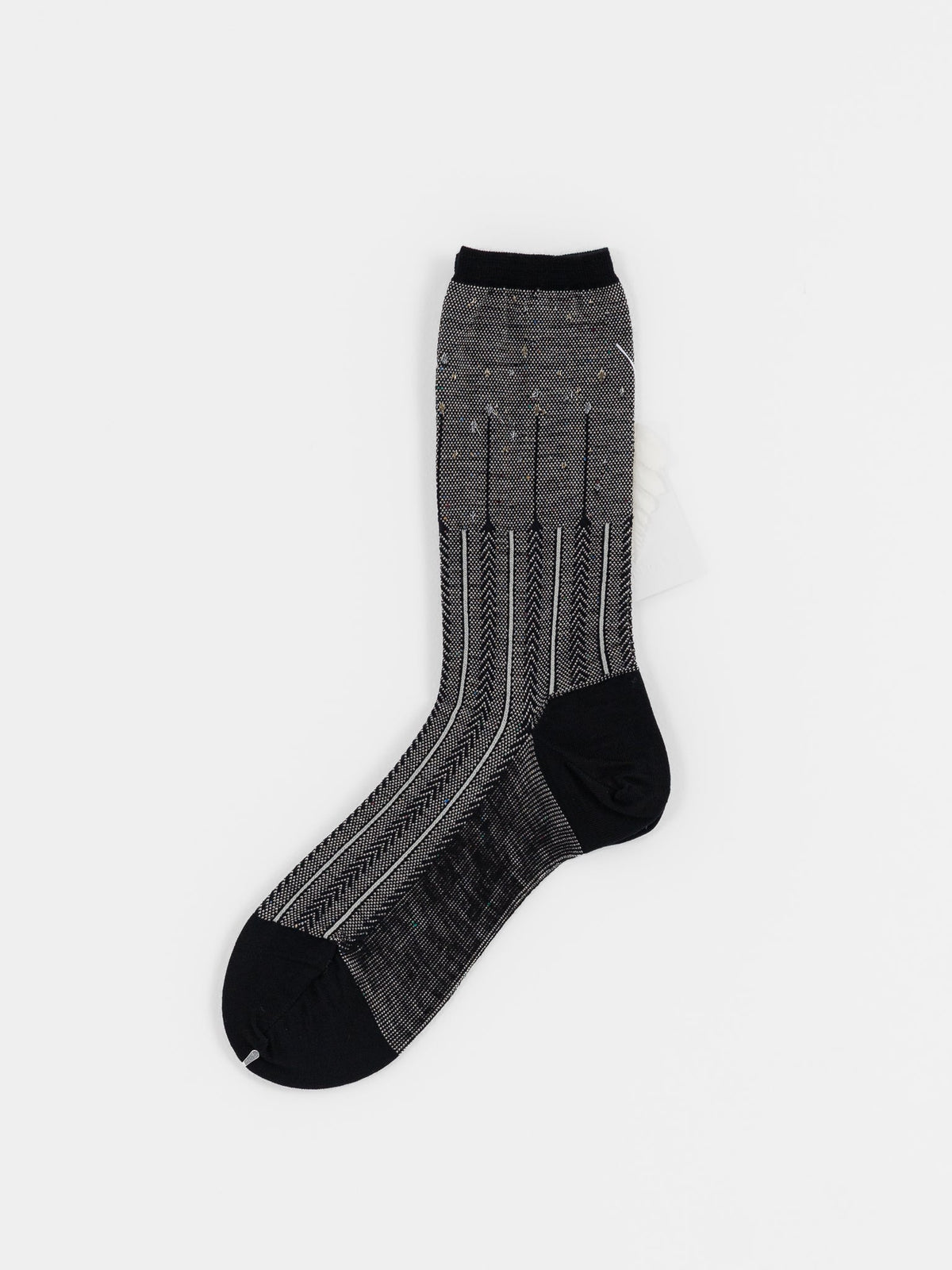 Antipast Herringbone Socks in Black - ANTIPAST at Worthwhile - shop SOCK