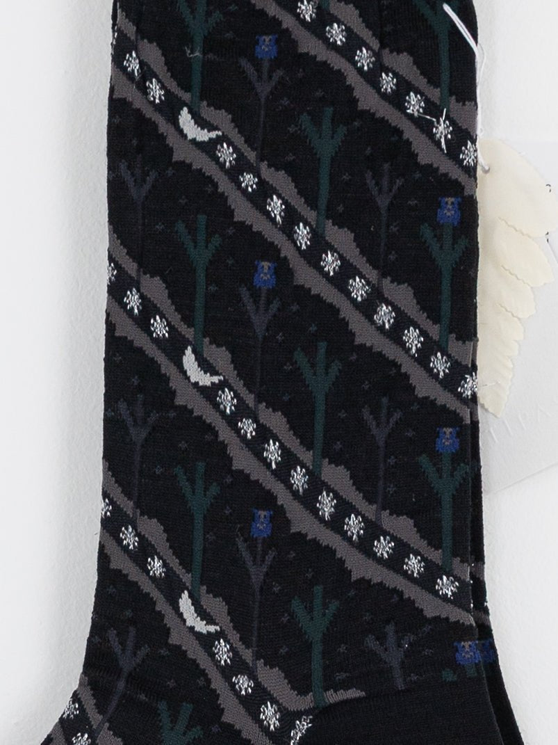 Antipast Owl House Socks in Black - ANTIPAST at Worthwhile - shop SOCK