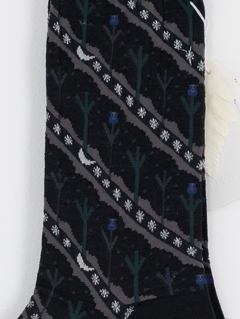 Antipast Owl House Socks in Black - ANTIPAST at Worthwhile - shop SOCK