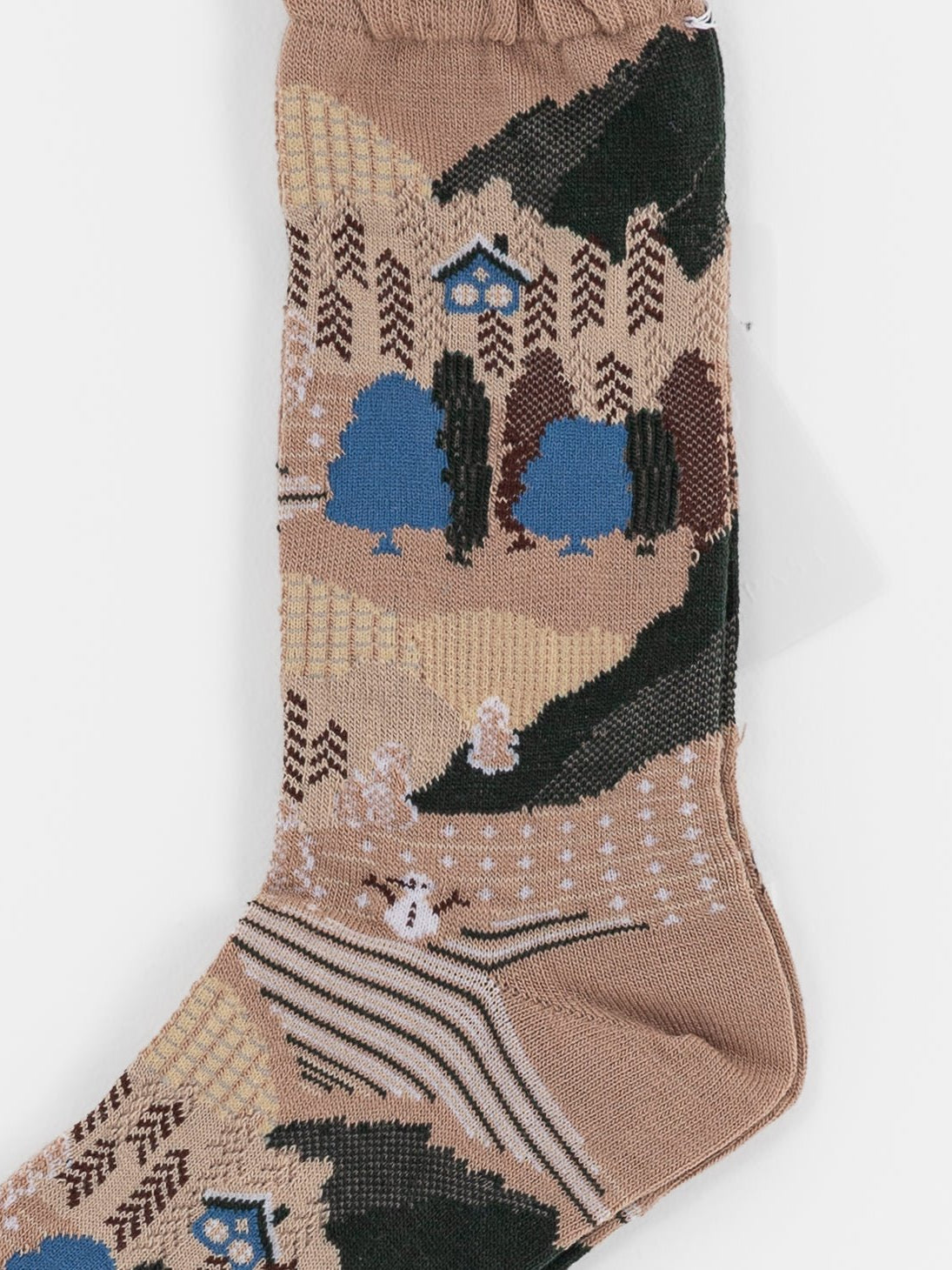 Antipast Snowy Winter Socks in Beige - ANTIPAST at Worthwhile - shop SOCK