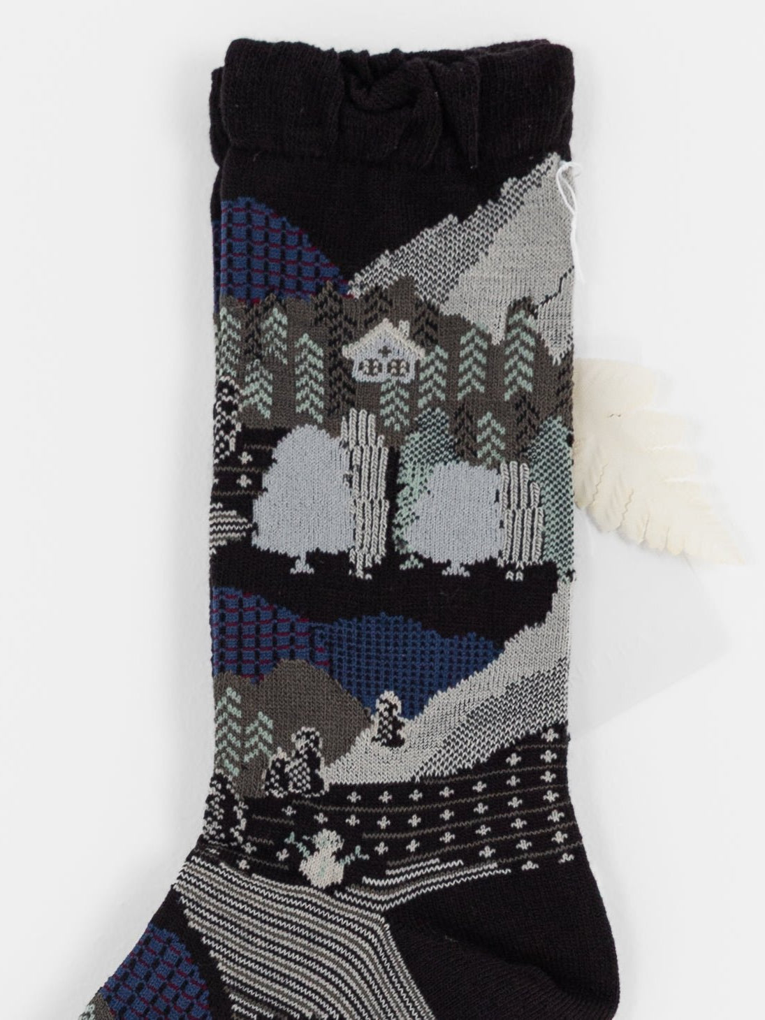 Antipast Snowy Winter Socks in Black - ANTIPAST at Worthwhile - shop SOCK
