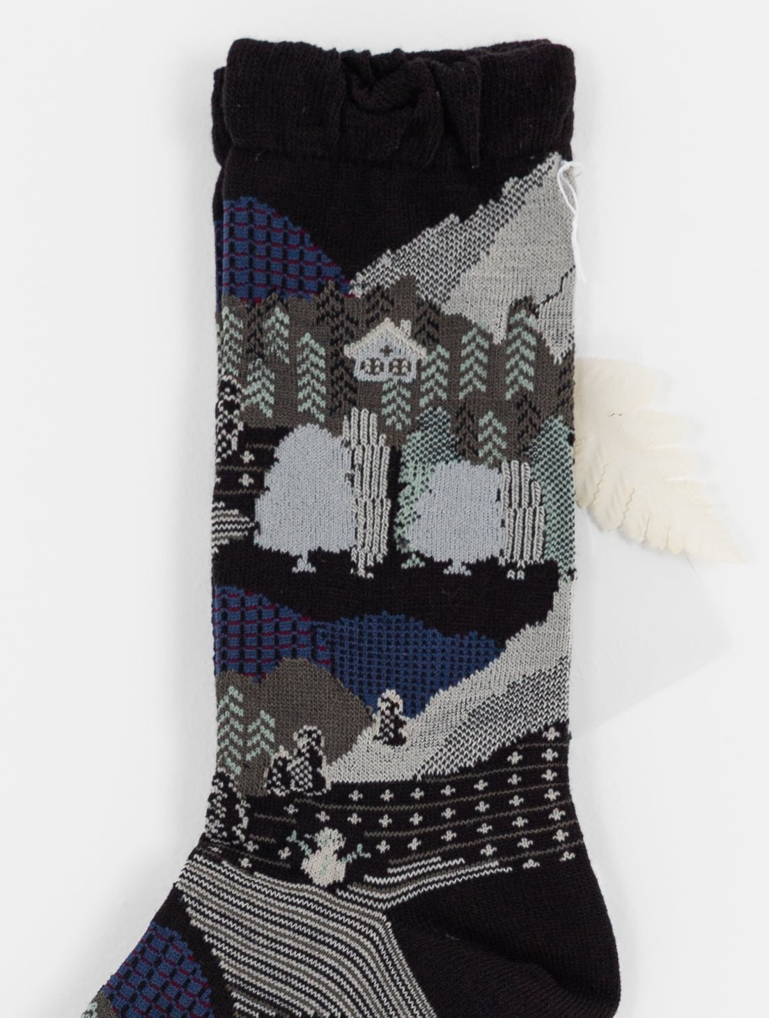 Antipast Snowy Winter Socks in Black - ANTIPAST at Worthwhile - shop SOCK