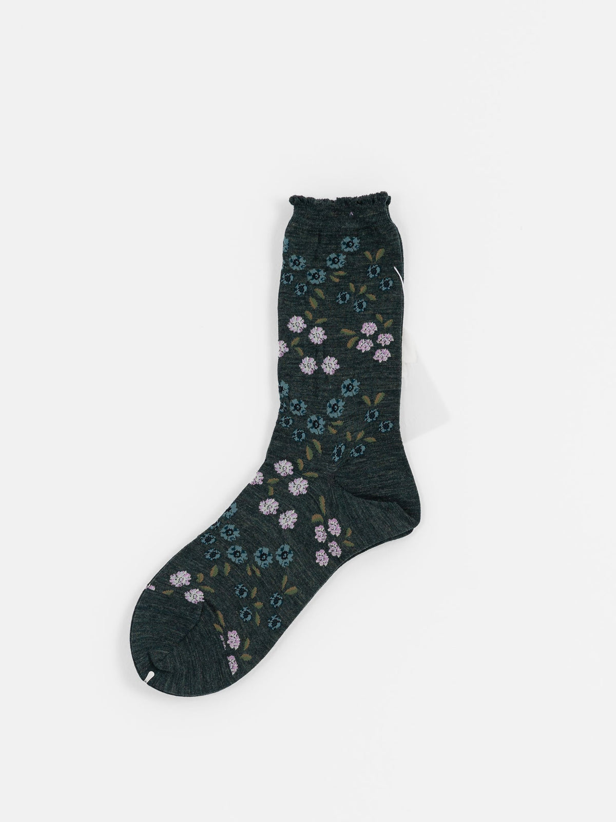 Antipast Tiny Flowers Socks in Green - ANTIPAST at Worthwhile - shop SOCK