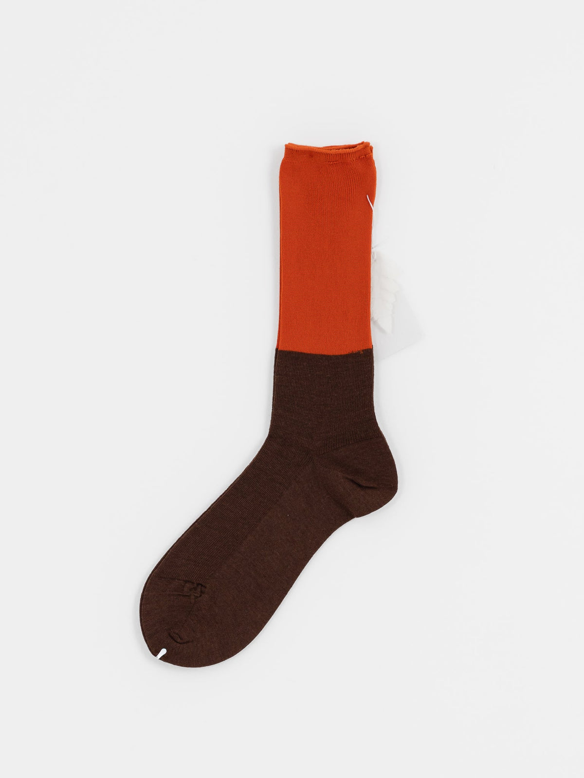 Antipast Two Tone Socks in Brown & Melon - ANTIPAST at Worthwhile - shop SOCK