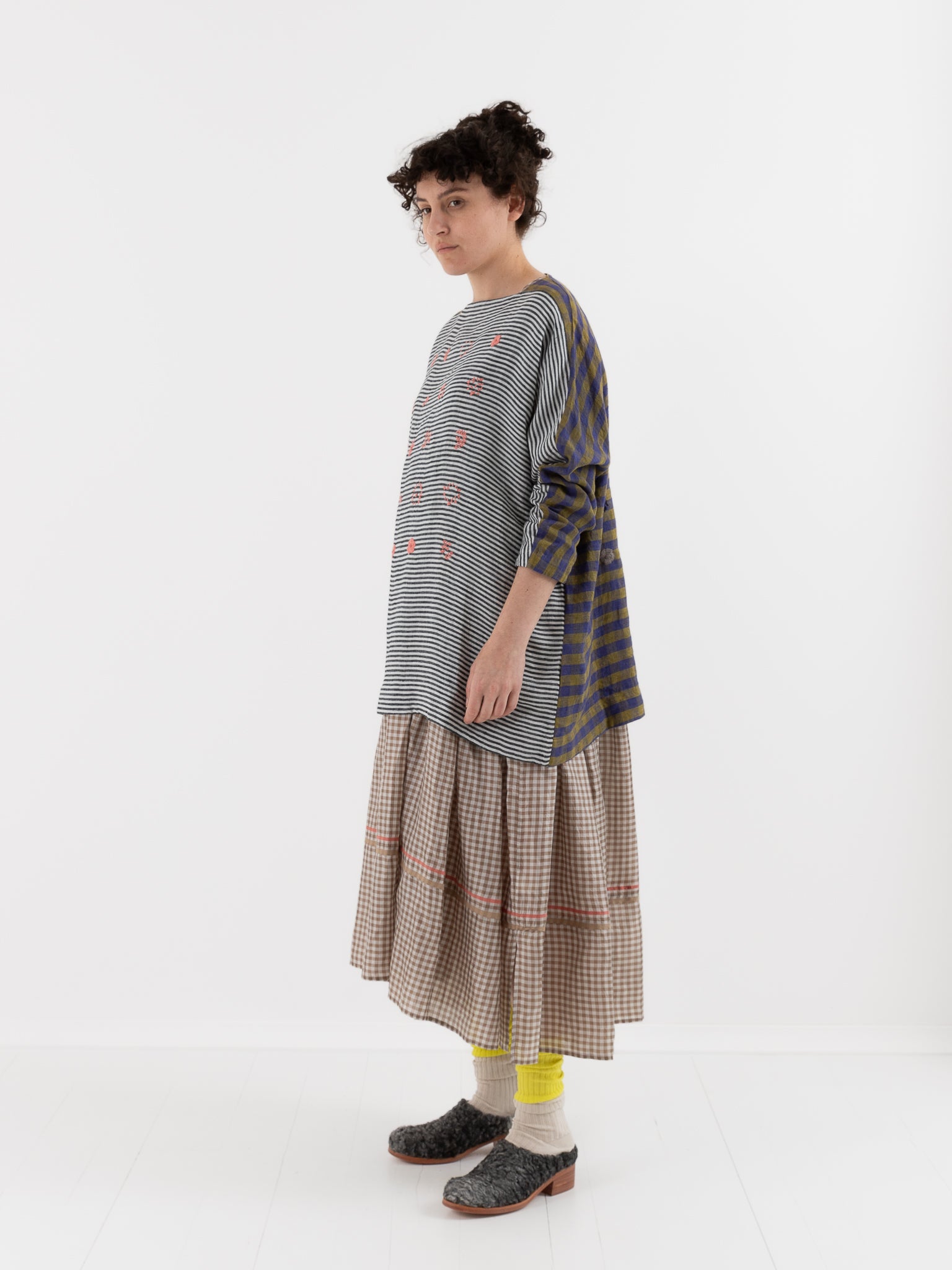 AODRESS Speciman Tunic No. 19 in Mono Thin Stripe - AODRESS at Worthwhile - shop TUNIC