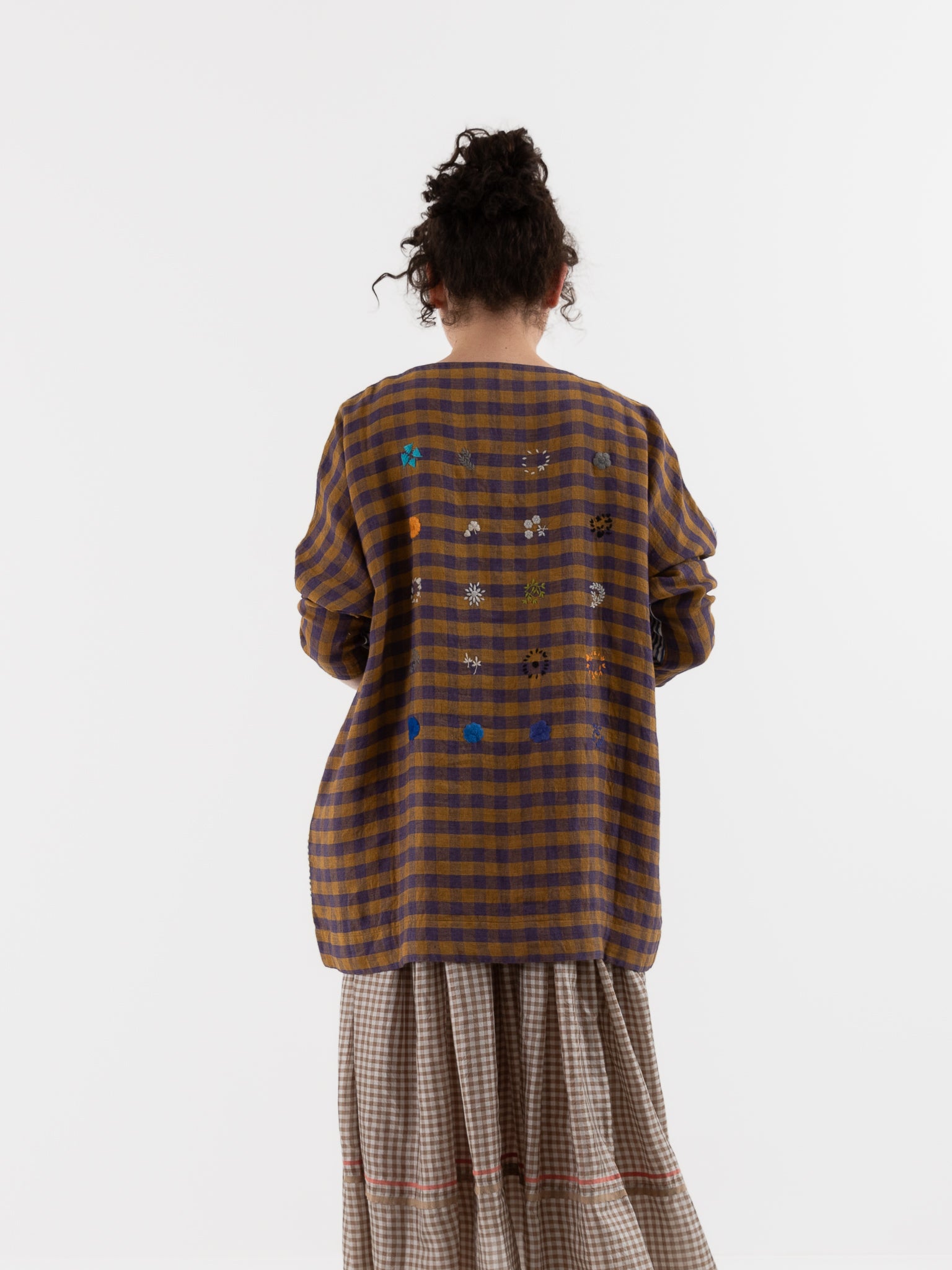 AODRESS Speciman Tunic No. 19 in Lapis Thin Stripe - AODRESS at Worthwhile - shop TUNIC