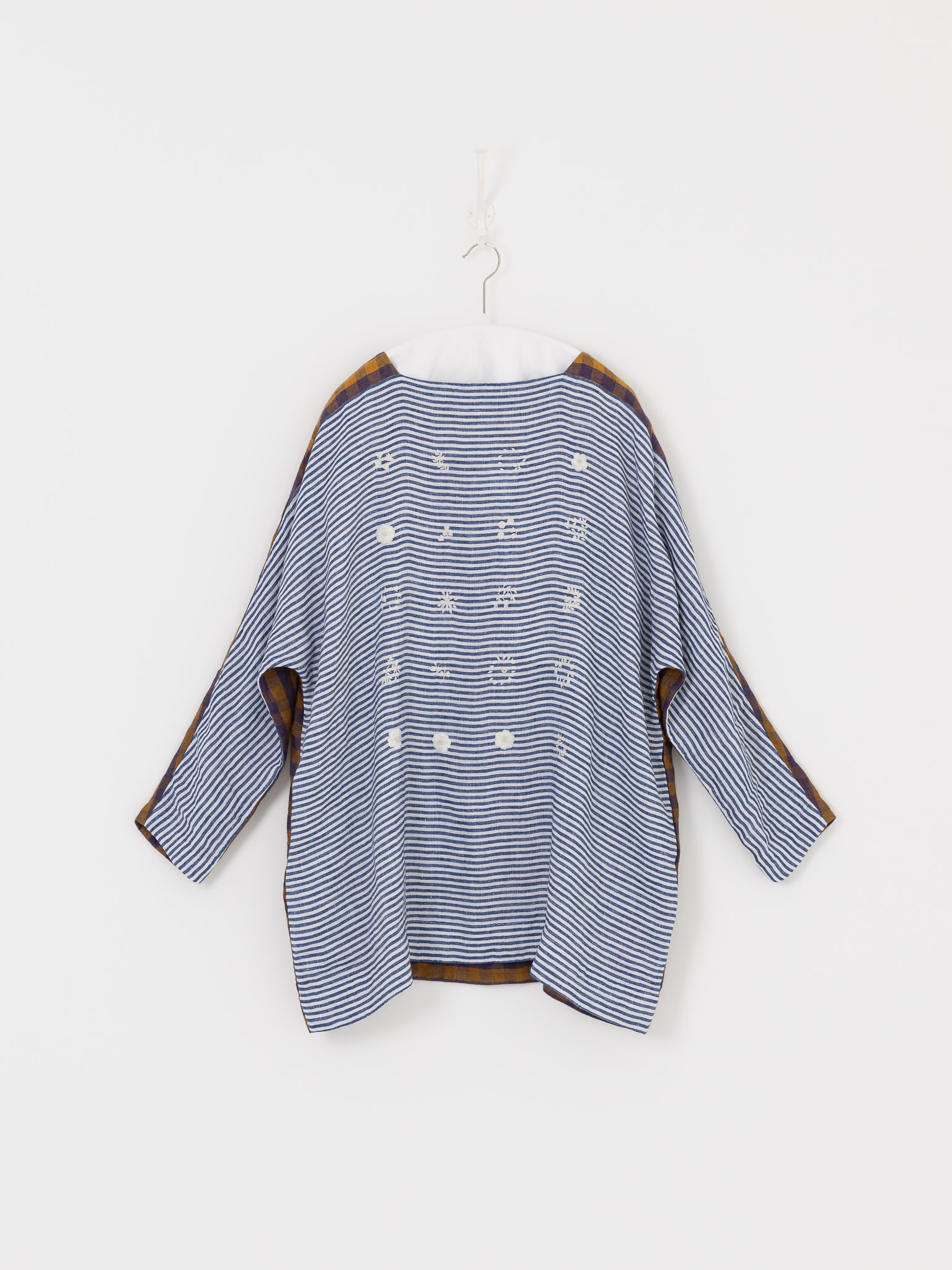 AODRESS Speciman Tunic No. 19 in Lapis Thin Stripe - AODRESS at Worthwhile - shop TUNIC