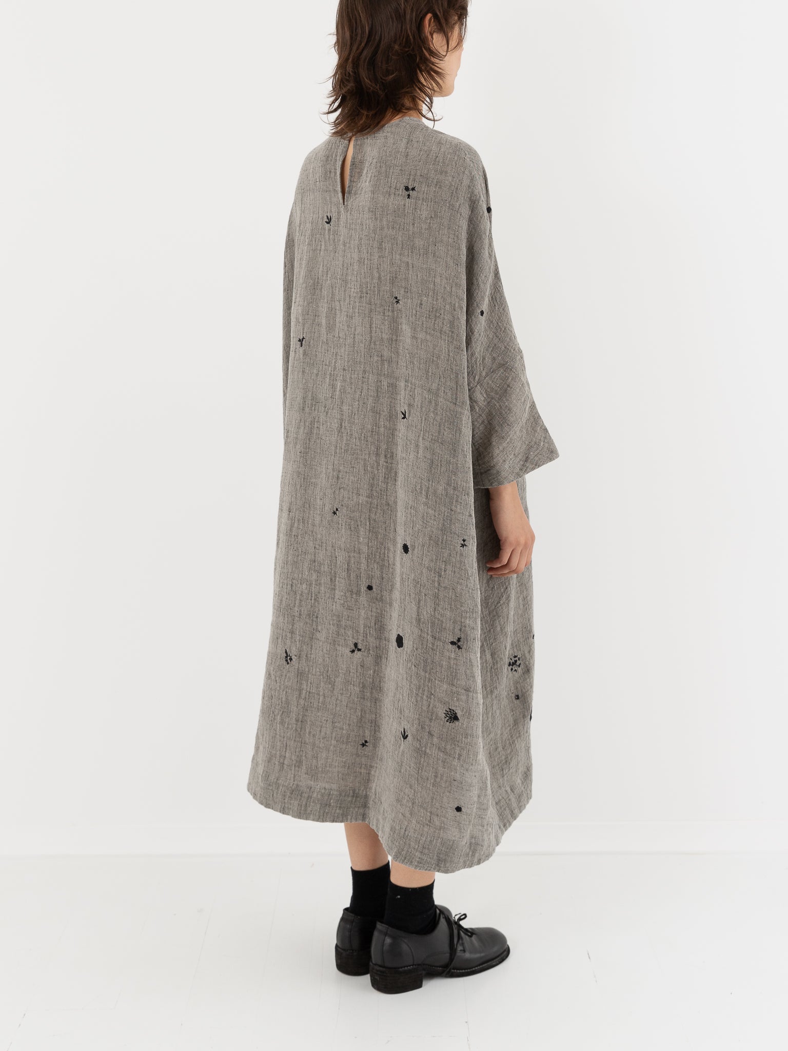 AODress Round Embroidered Dress 16, Grey - Worthwhile, Inc.