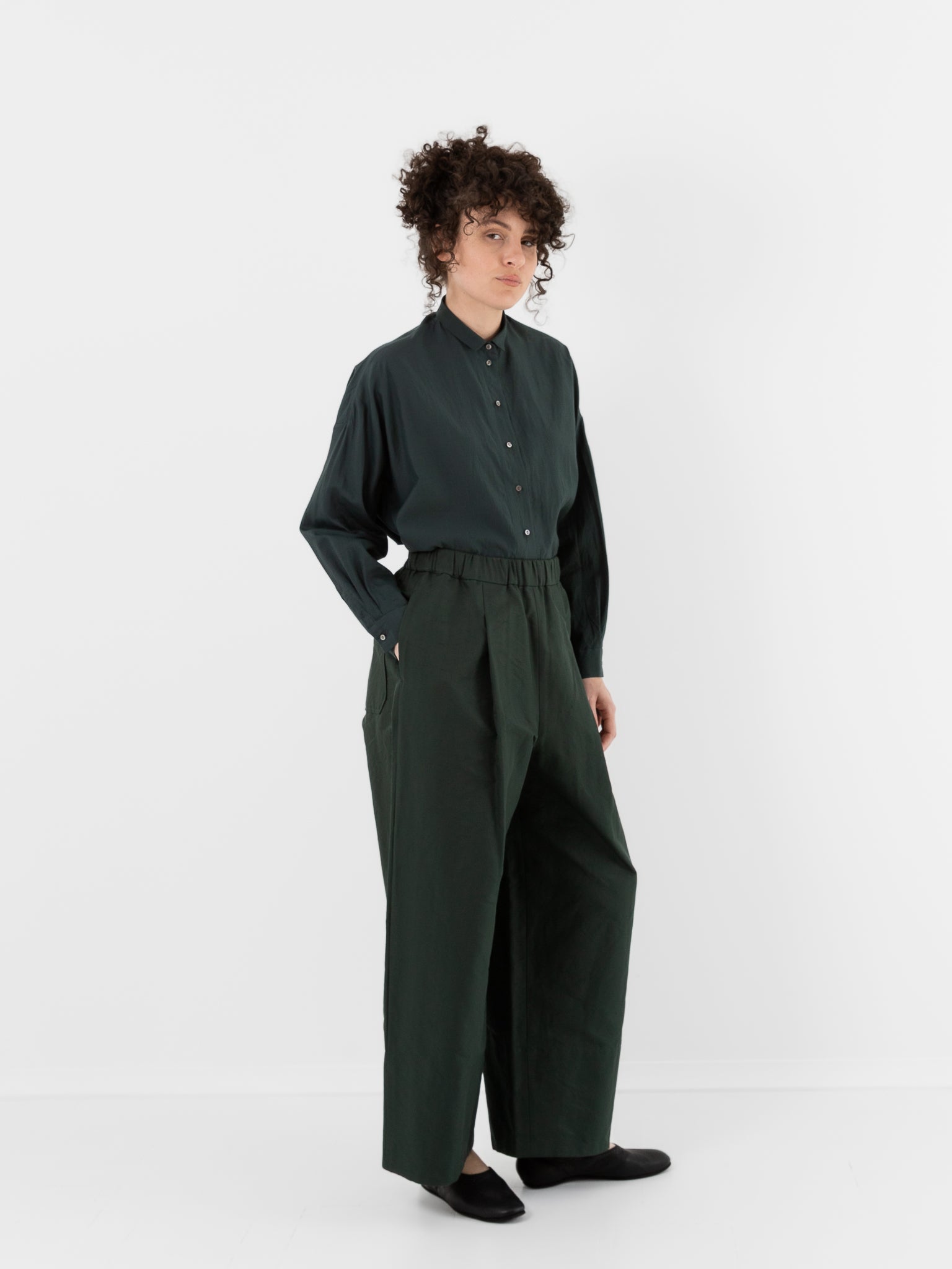 Arts & Science Pajama Long Pants in Dark Forest Green - ARTS & SCIENCE at Worthwhile - shop PANT