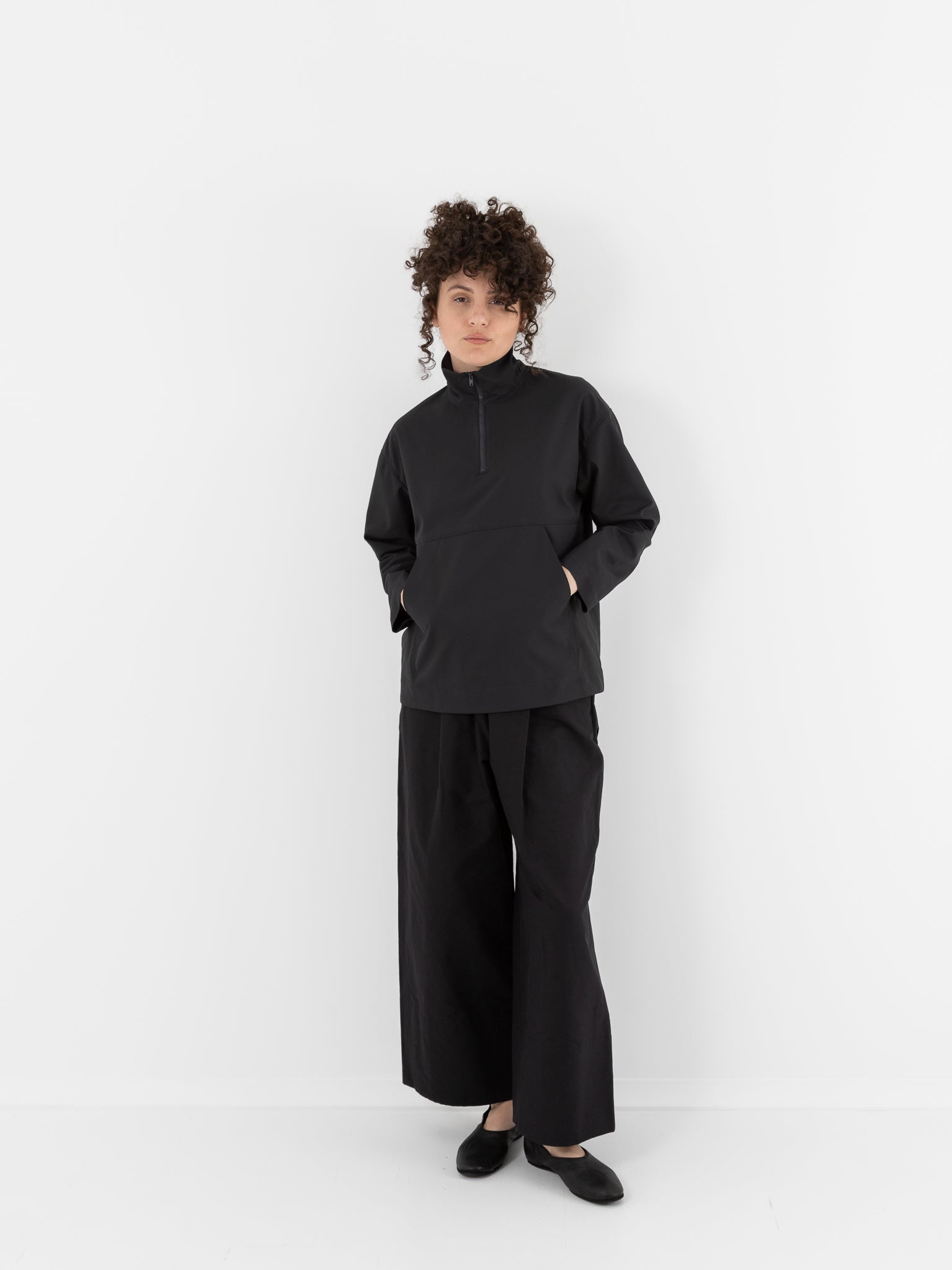Arts & Science Mountain Pullover Shirt in Vintage Black - ARTS & SCIENCE at Worthwhile - shop TOP