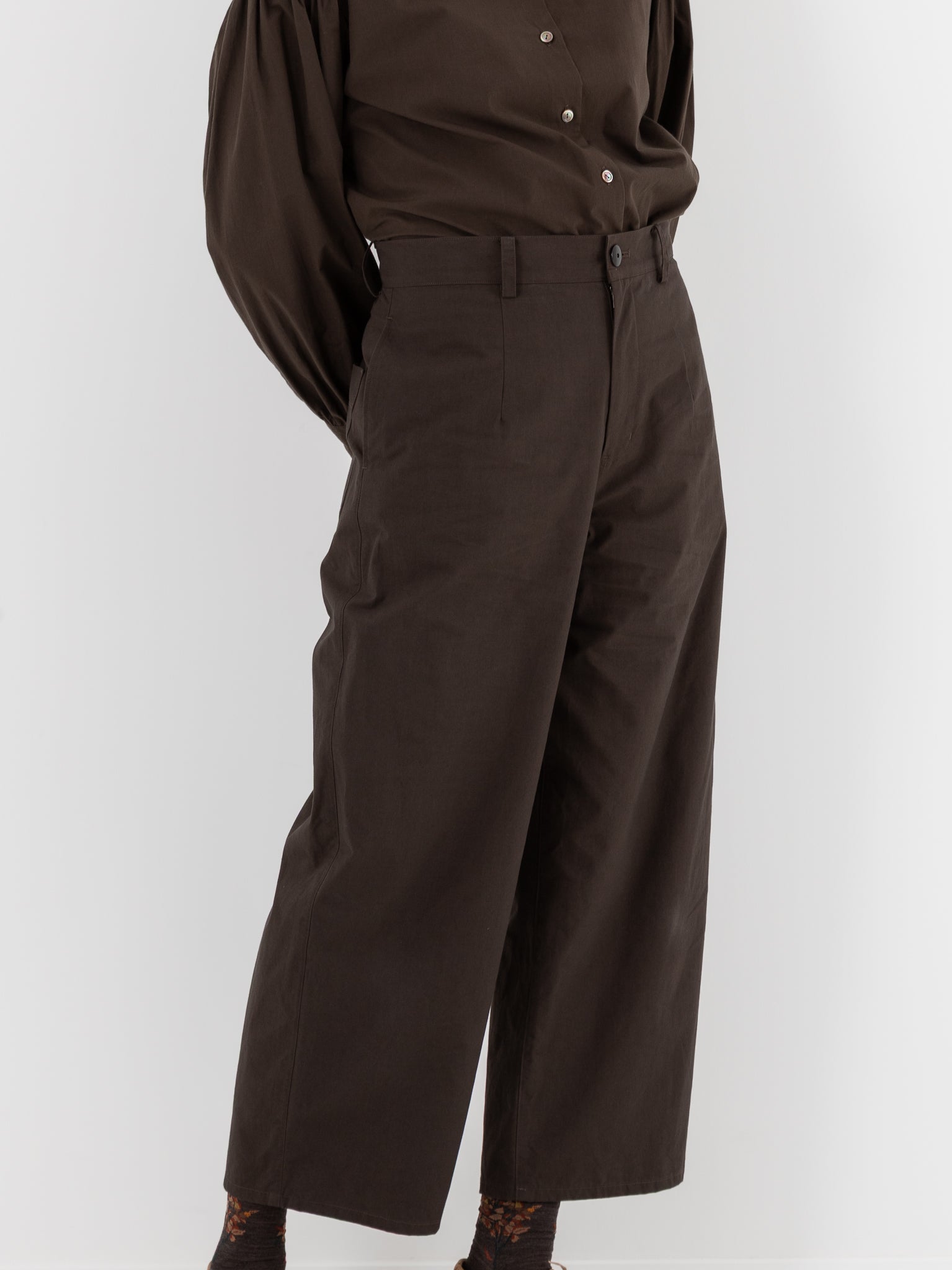 Arts & Science Bulky Chinos Pants in Brown - ARTS & SCIENCE at Worthwhile - shop PANT