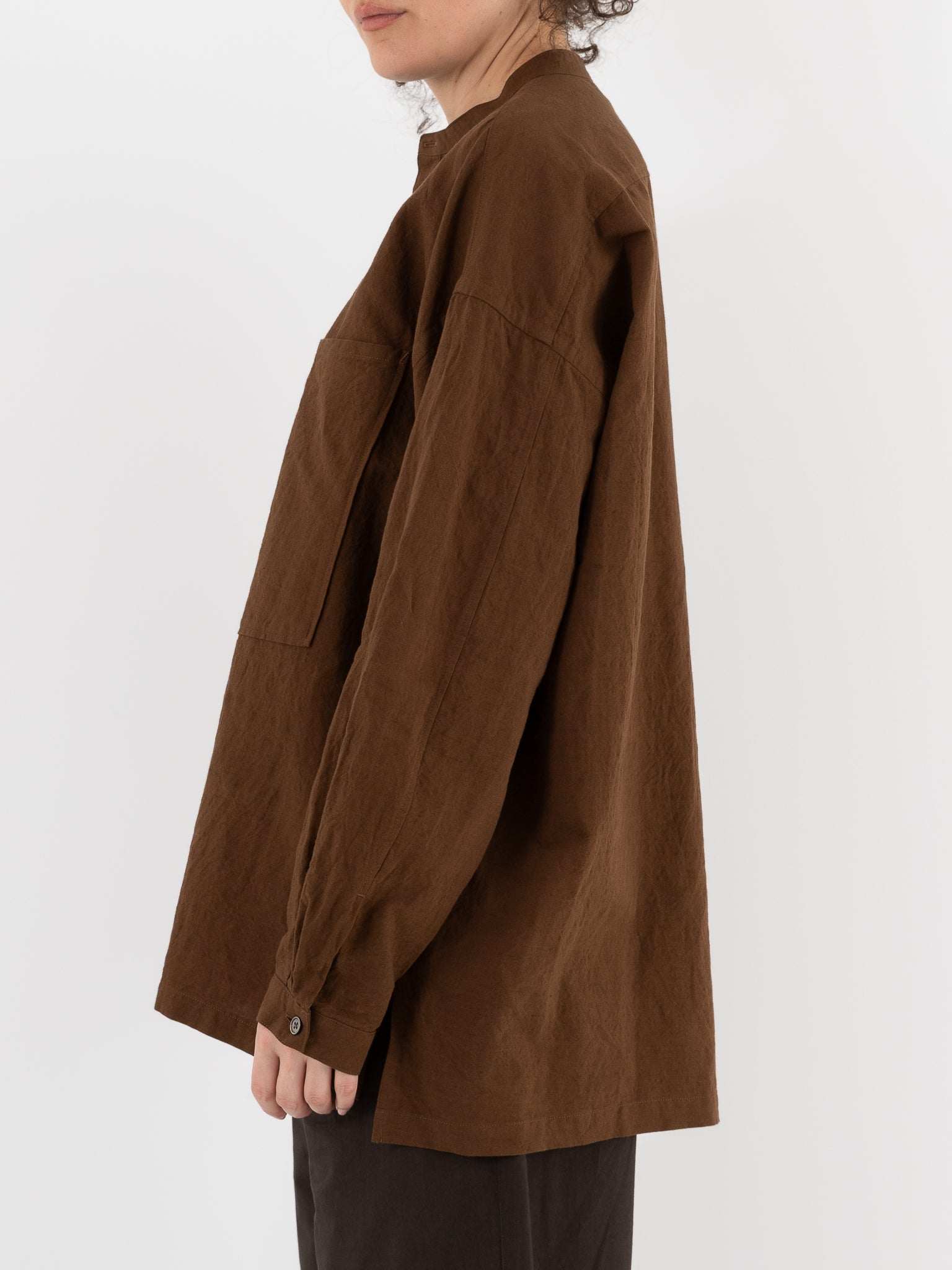 Arts & Science Lartigue Pullover Shirt in Light Brown - ARTS & SCIENCE at Worthwhile - shop TOP