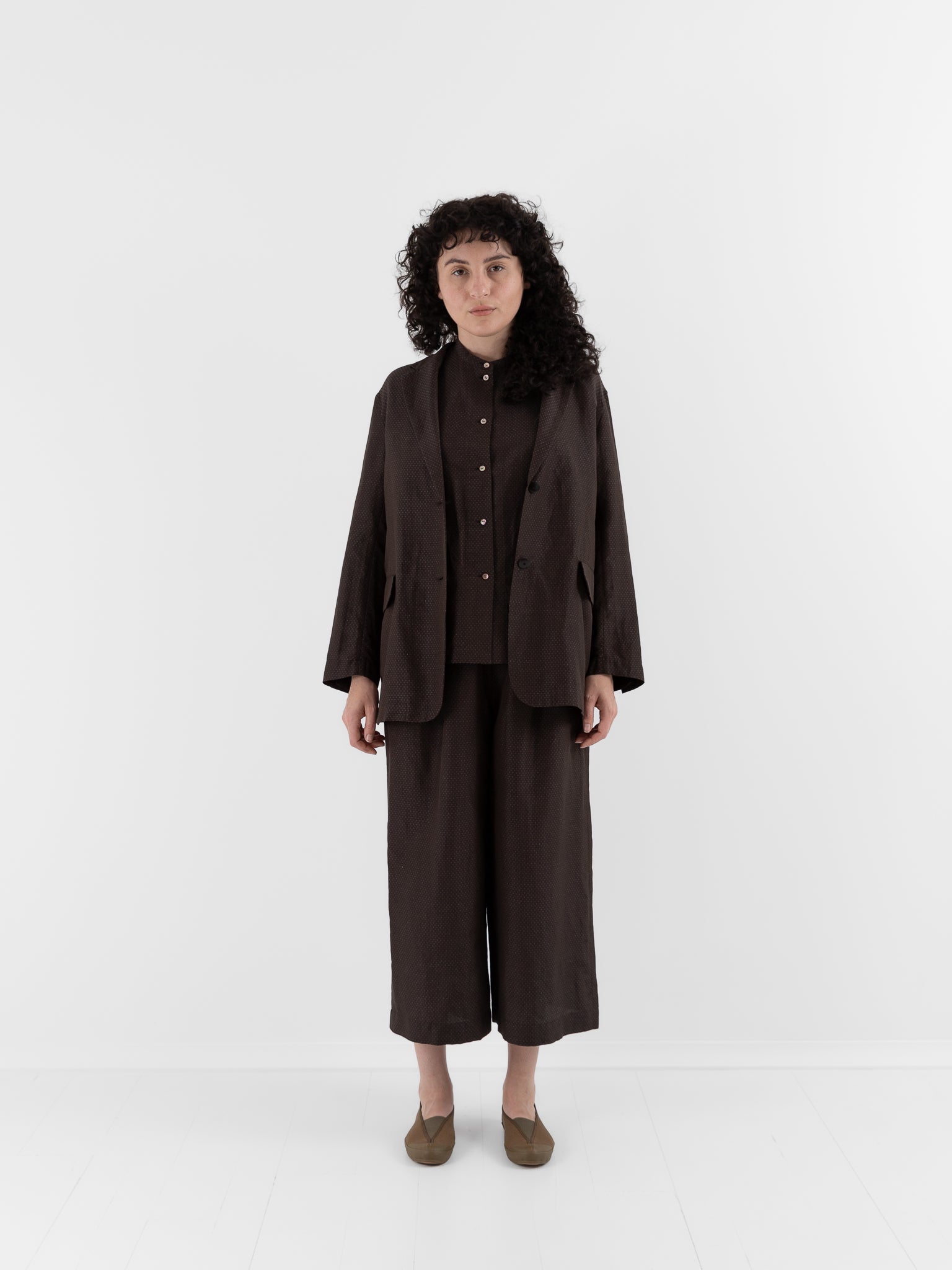 Arts & Science Loose Fit Jacket in Brown - ARTS & SCIENCE at Worthwhile - shop JACKET
