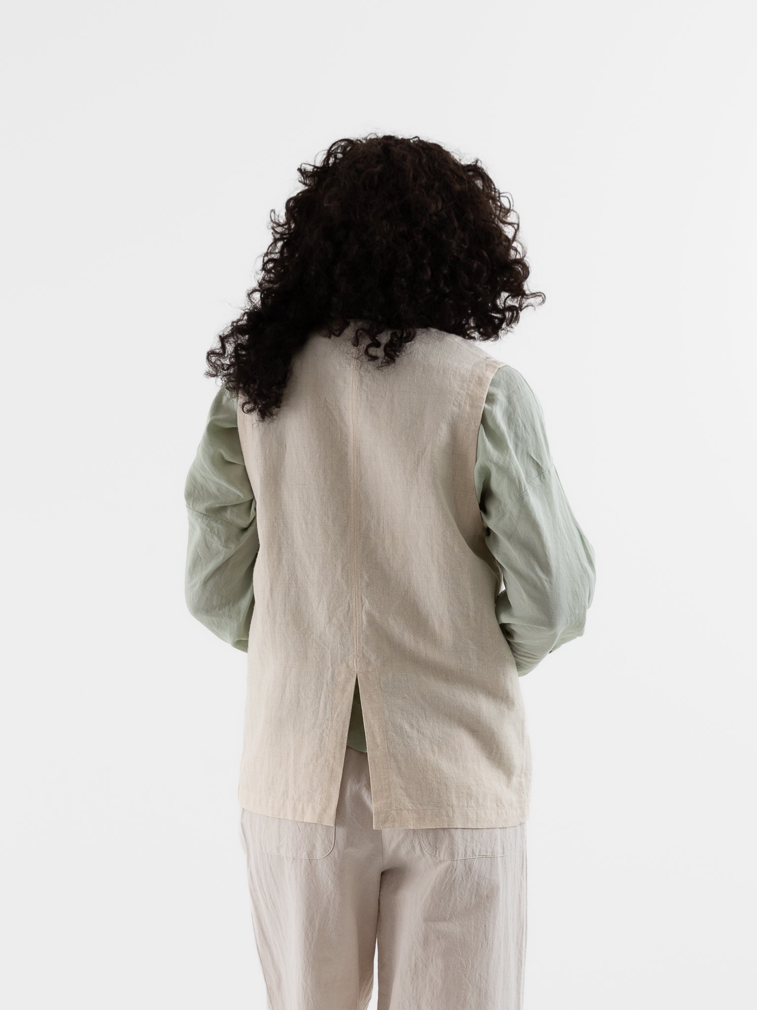 Arts & Science Crew Neck Vest in Natural - ARTS & SCIENCE at Worthwhile - shop VEST