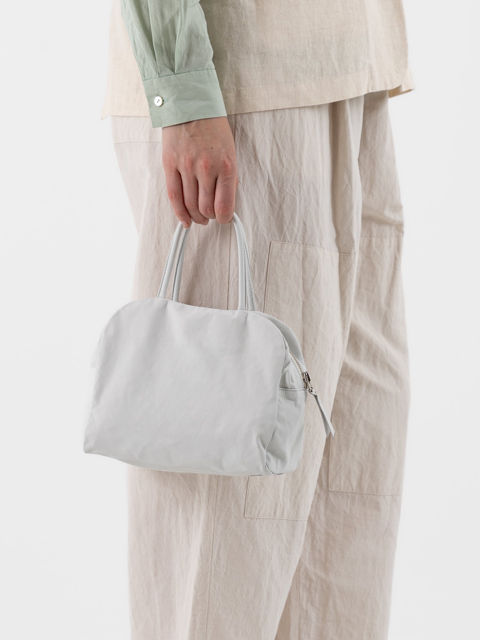 Arts & Science Square Box Small School Bag in Off White - ARTS & SCIENCE at Worthwhile - shop BAG