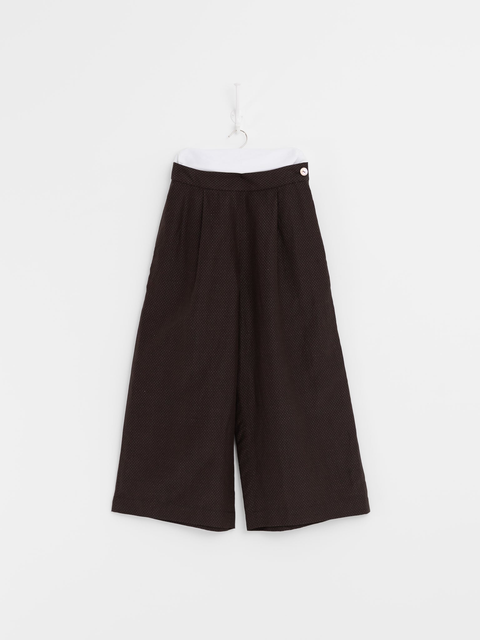 Arts & Science Back Tuck Easy Wide Pants in Brown - ARTS & SCIENCE at Worthwhile - shop PANT