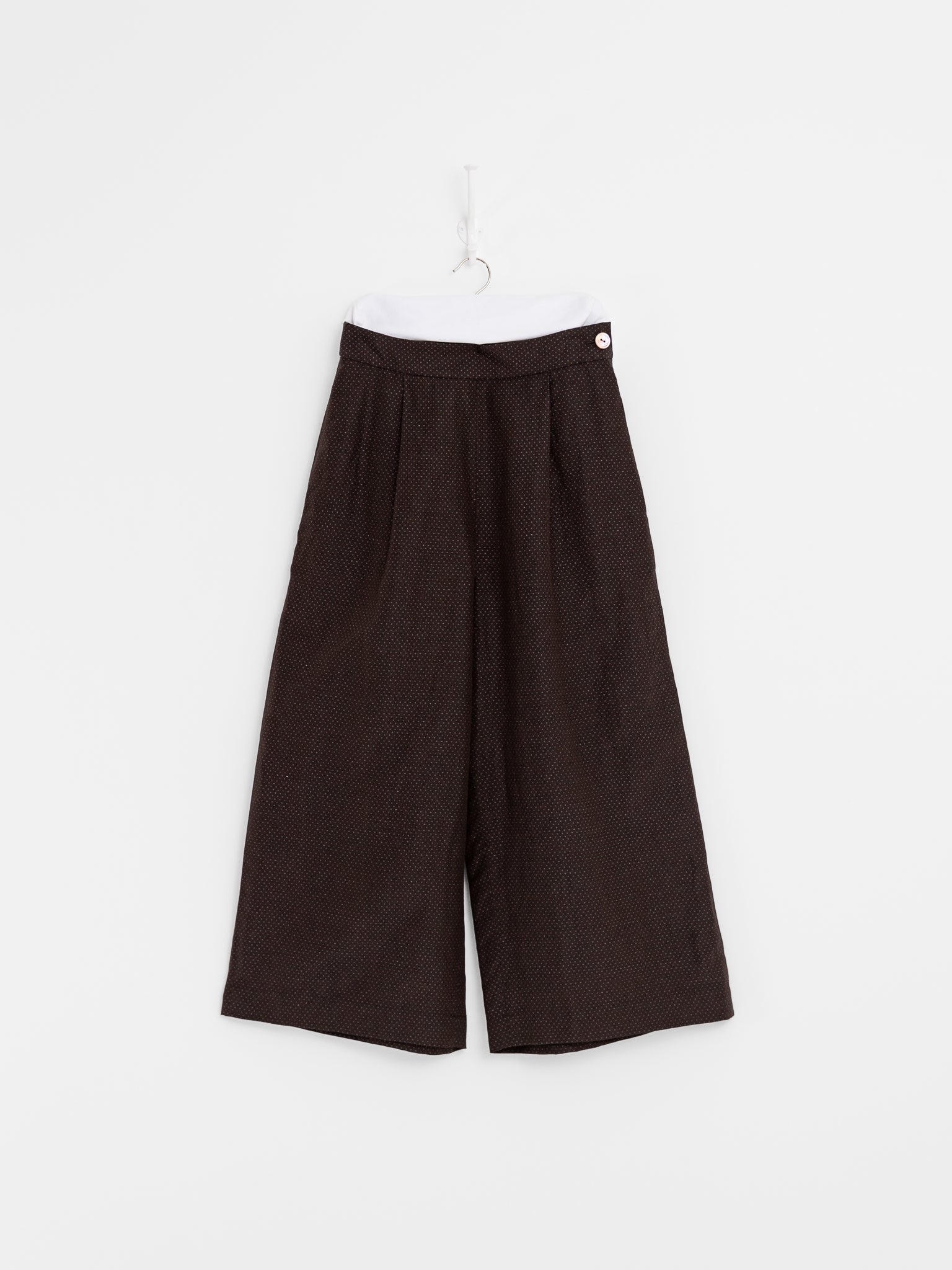 Arts & Science Back Tuck Easy Wide Pants in Brown - ARTS & SCIENCE at Worthwhile - shop PANT