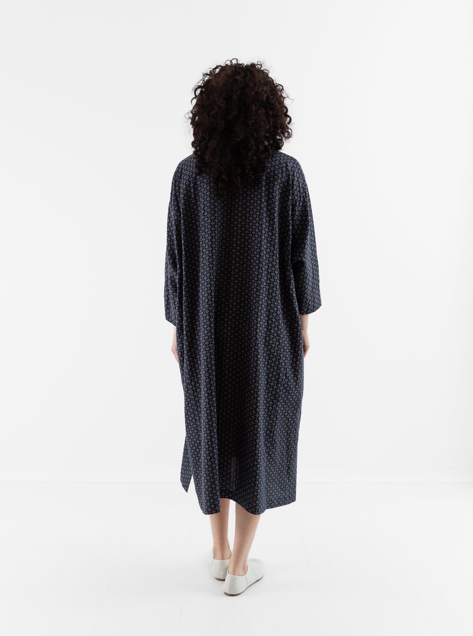 Arts & Science Ethnic Line Dress in Dark Navy - ARTS & SCIENCE at Worthwhile - shop DRESS