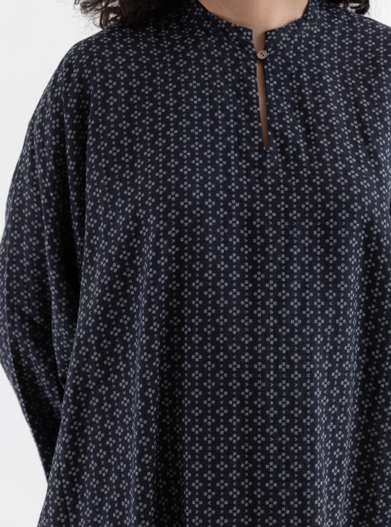 Arts & Science Ethnic Line Dress in Dark Navy - ARTS & SCIENCE at Worthwhile - shop DRESS