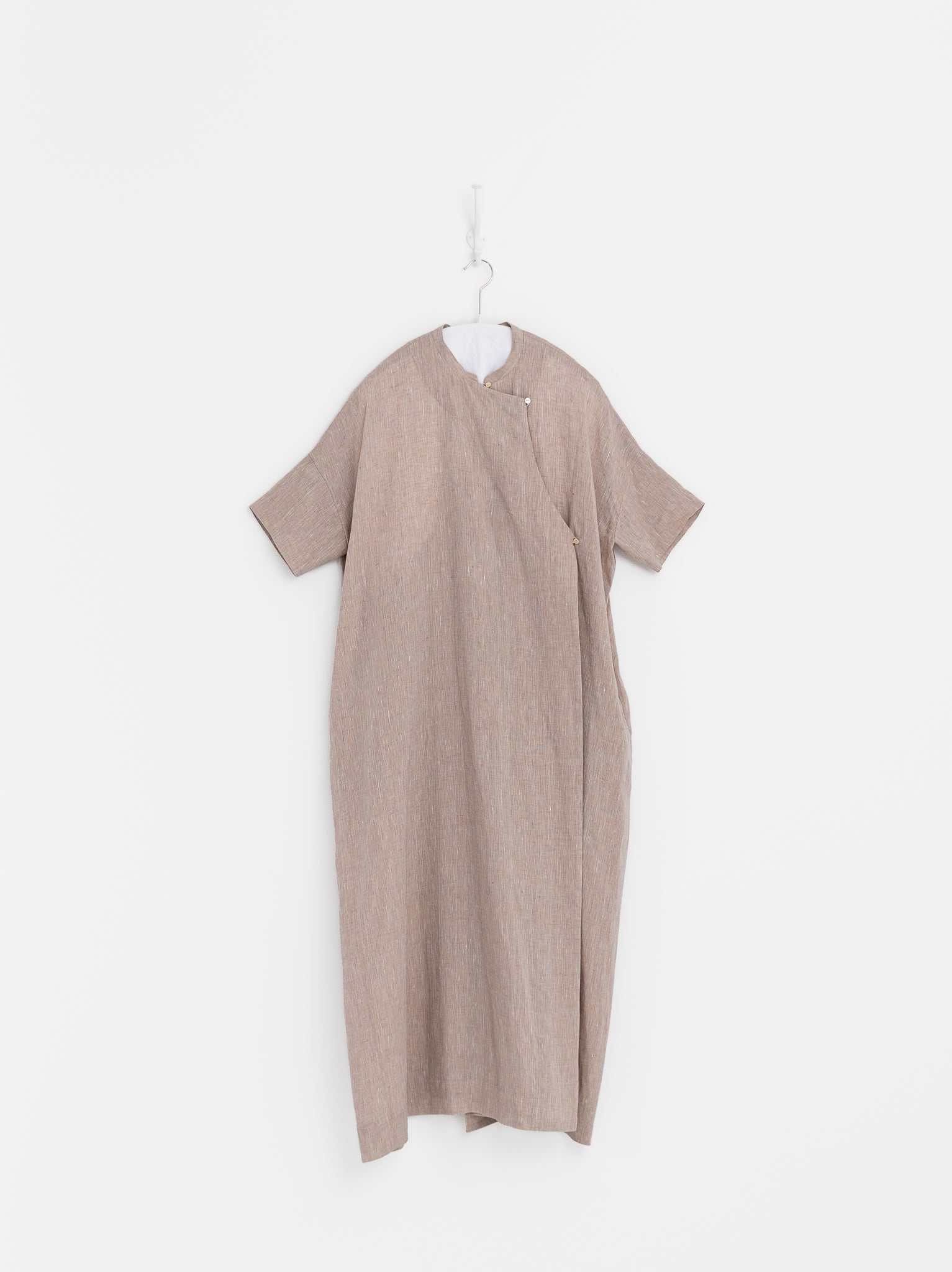 Arts & Science Ethnic Wrap Dress in Vintage Beige - ARTS & SCIENCE at Worthwhile - shop DRESS