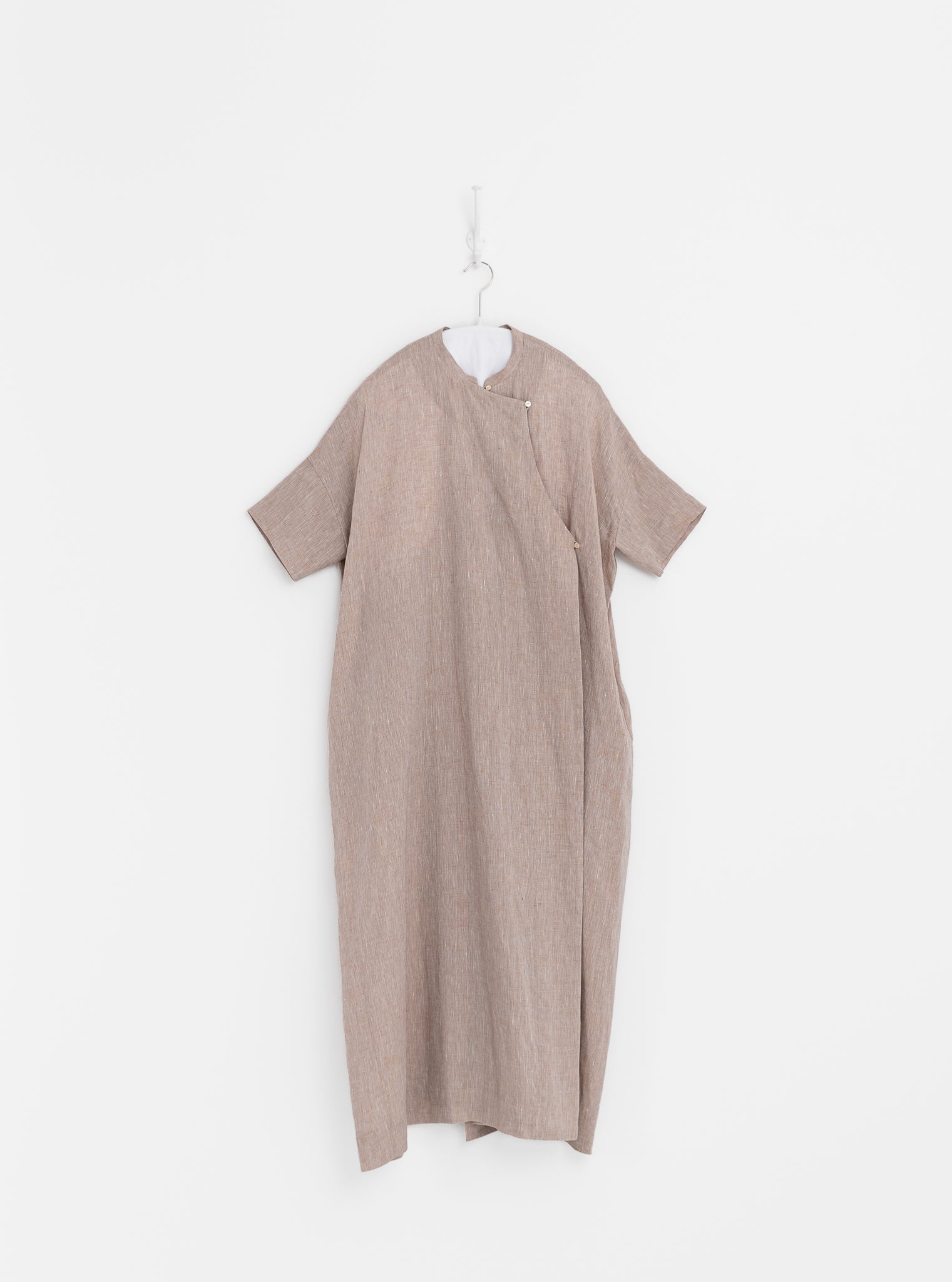 Arts & Science Ethnic Wrap Dress in Vintage Beige - ARTS & SCIENCE at Worthwhile - shop DRESS