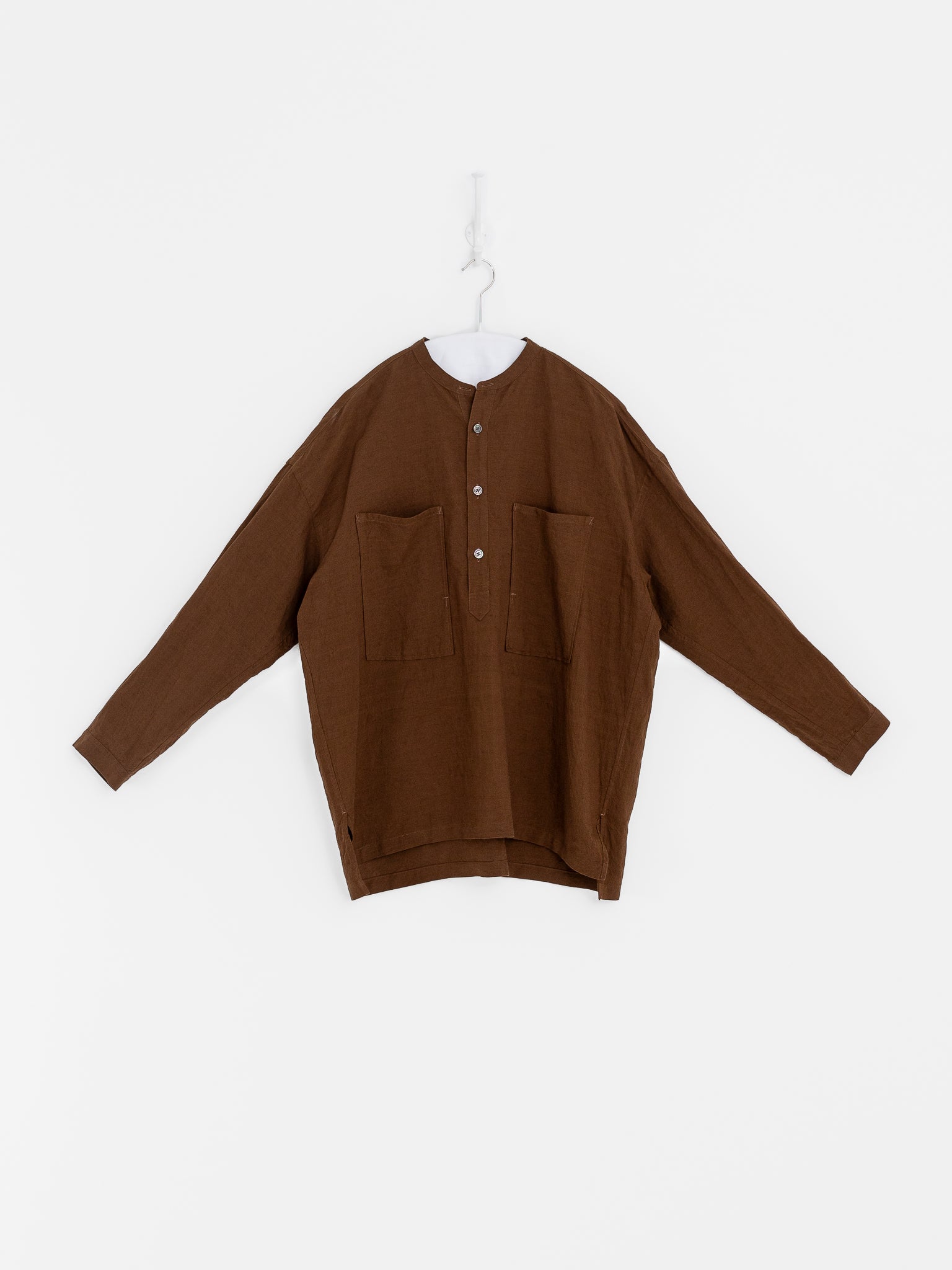 Arts & Science Lartigue Pullover Shirt in Light Brown - ARTS & SCIENCE at Worthwhile - shop TOP