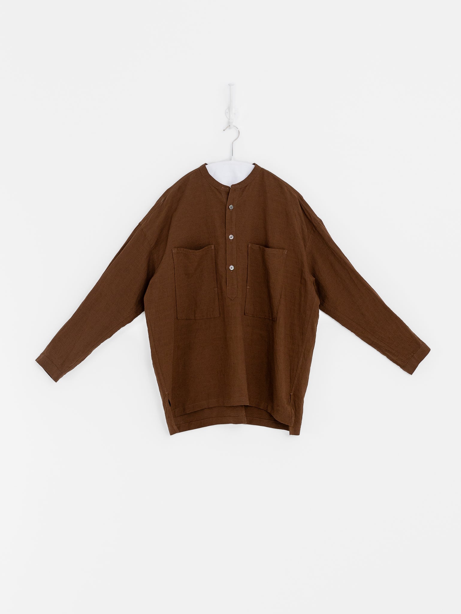 Arts & Science Lartigue Pullover Shirt in Light Brown - ARTS & SCIENCE at Worthwhile - shop TOP