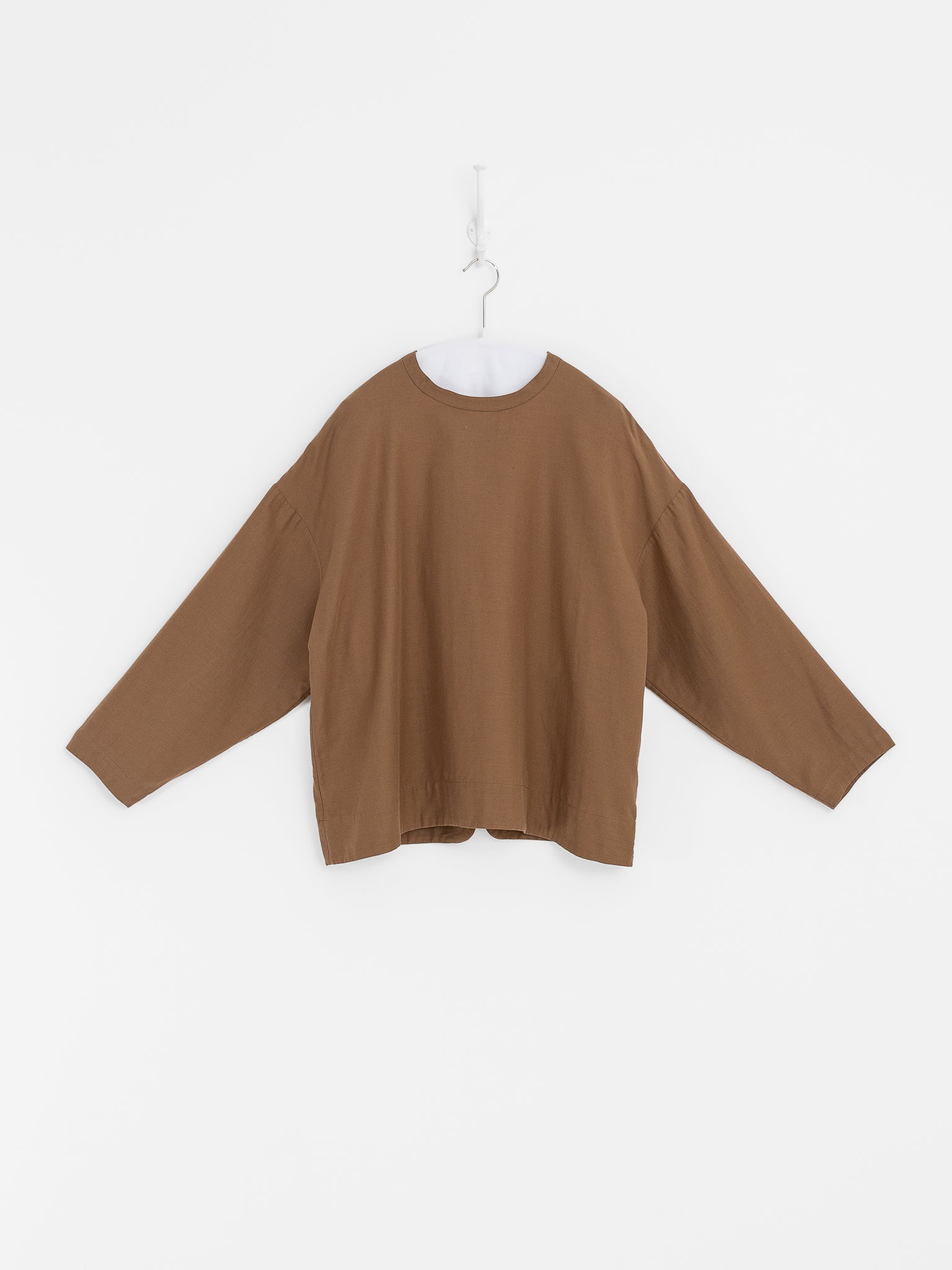 Arts & Science Bulky Slip-On Blouse in Dark Mocha Beige - ARTS & SCIENCE at Worthwhile - shop TOP