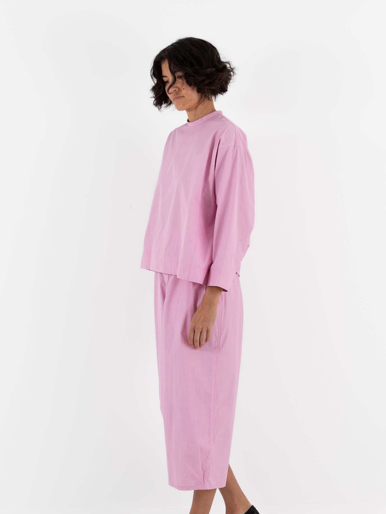 Arts & Science Stitch Belt Gather Pants in Pink - ARTS & SCIENCE at Worthwhile - shop PANT