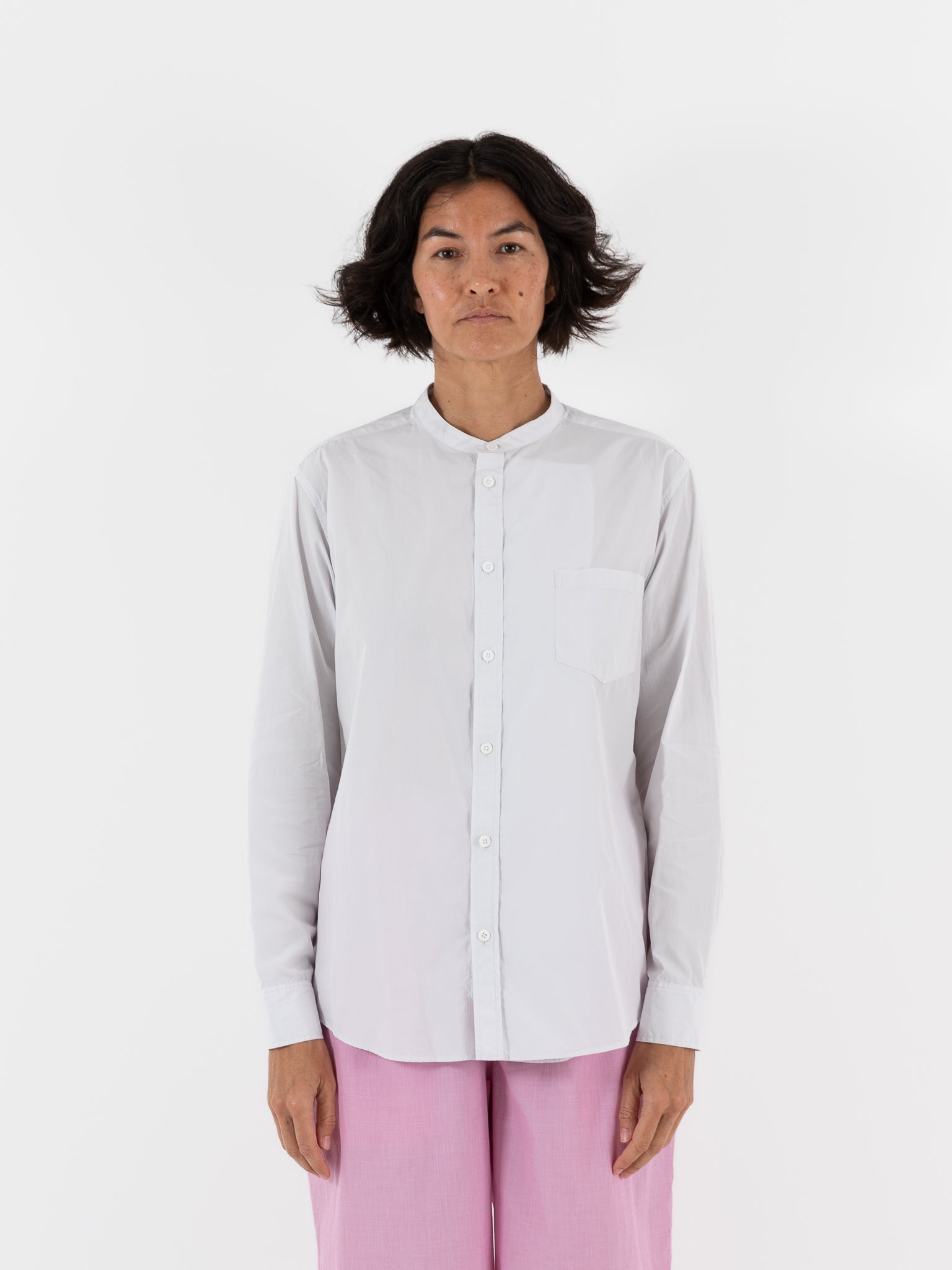 Arts & Science Fake shirt in Pale Grey - ARTS & SCIENCE at Worthwhile - shop TOP