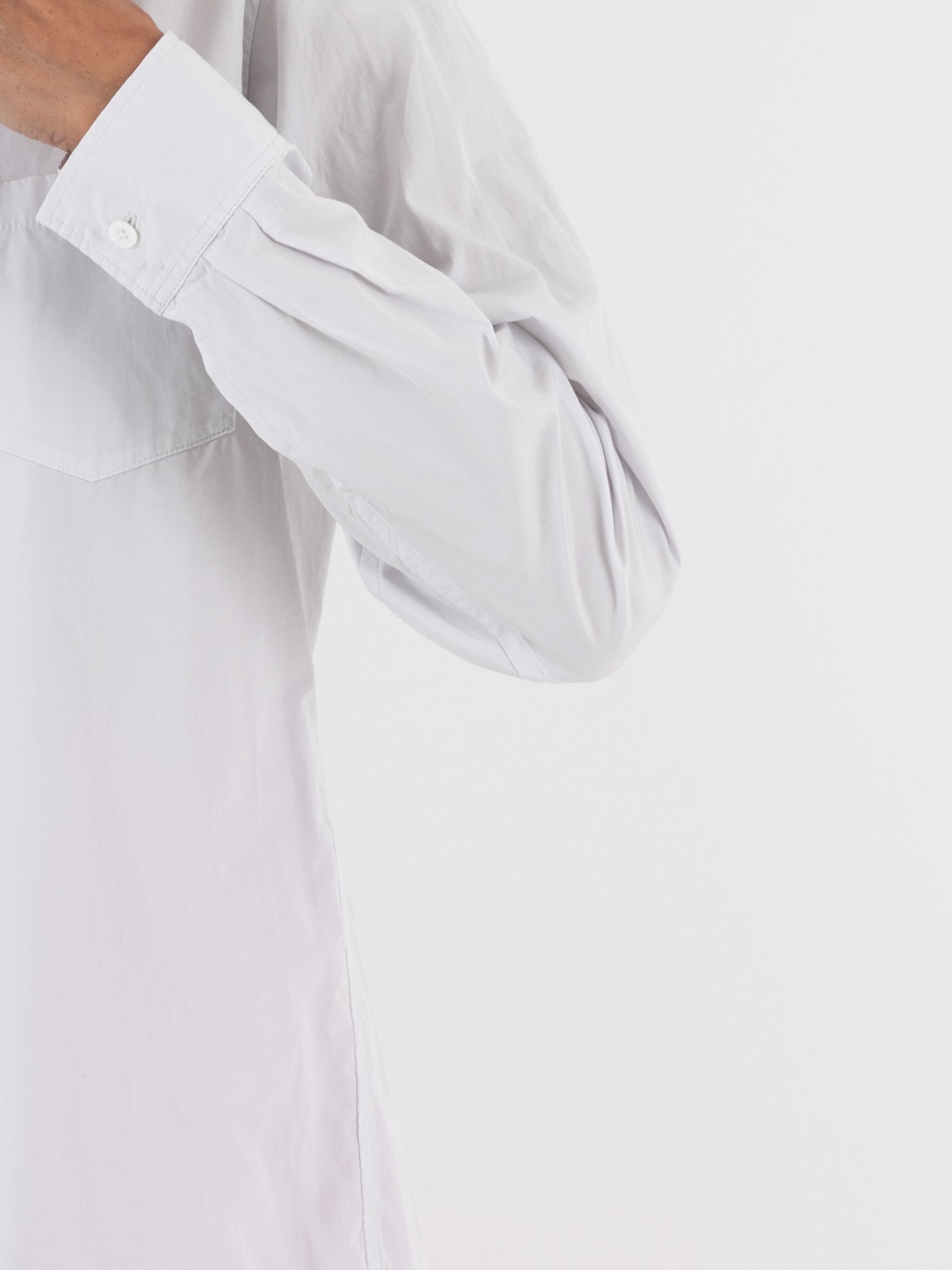 Arts & Science Fake shirt in Pale Grey - ARTS & SCIENCE at Worthwhile - shop TOP