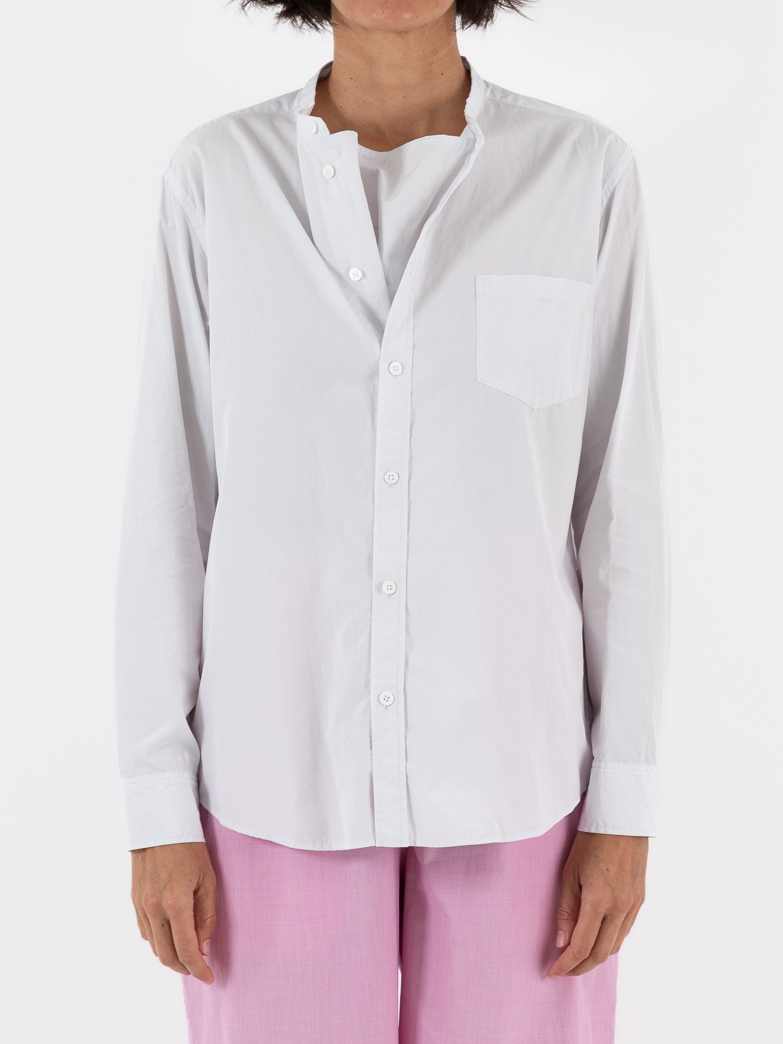 Arts & Science Fake shirt in Pale Grey - ARTS & SCIENCE at Worthwhile - shop TOP