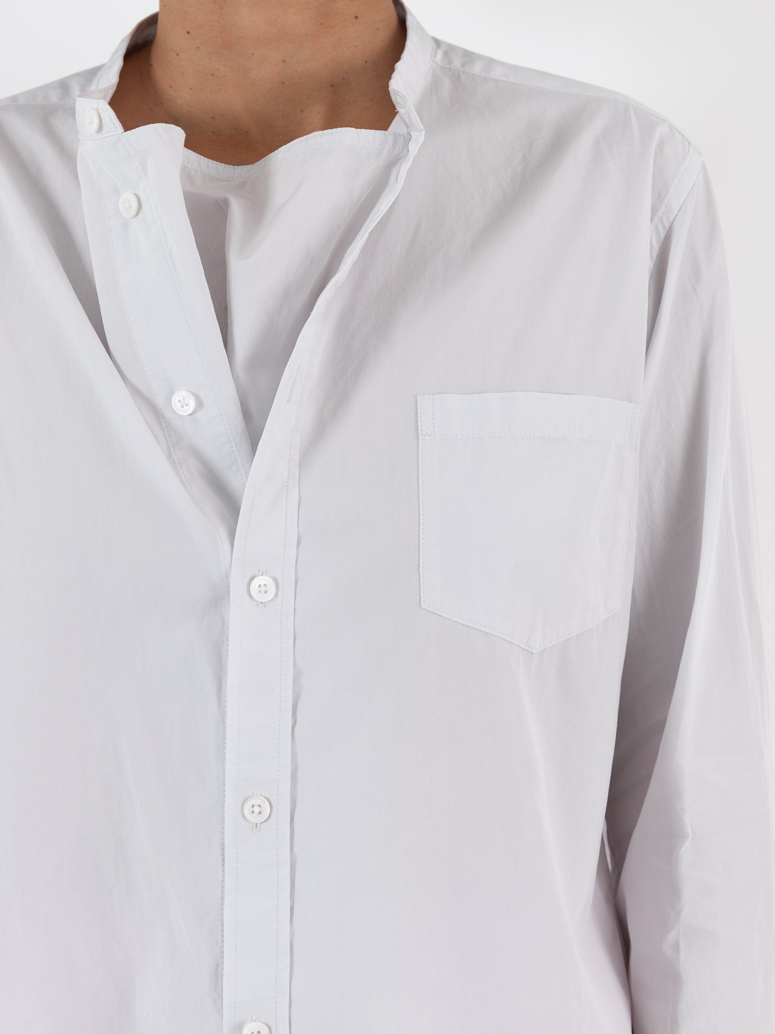 Arts & Science Fake shirt in Pale Grey - ARTS & SCIENCE at Worthwhile - shop TOP