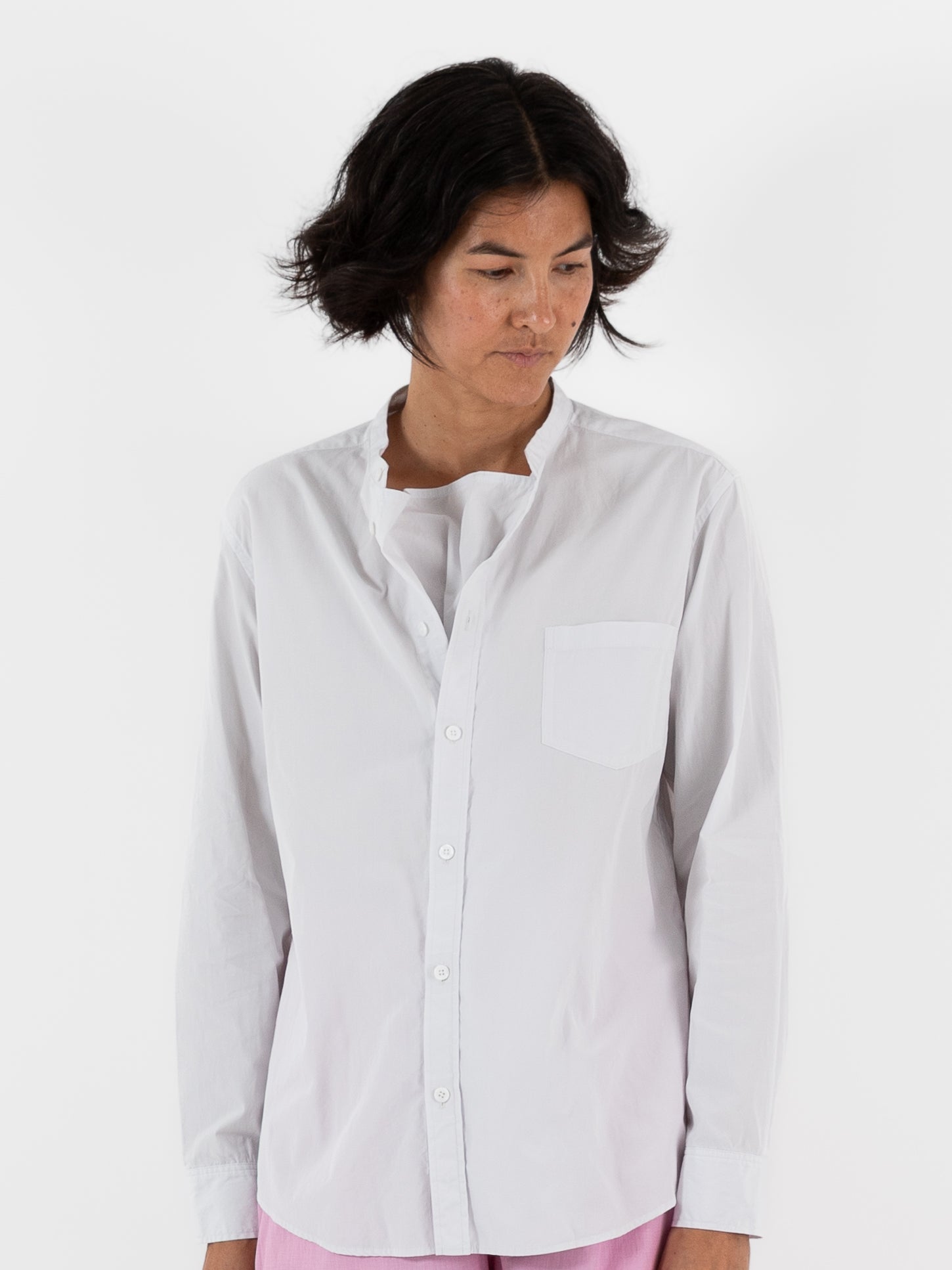 Arts & Science Fake shirt in Pale Grey - ARTS & SCIENCE at Worthwhile - shop TOP