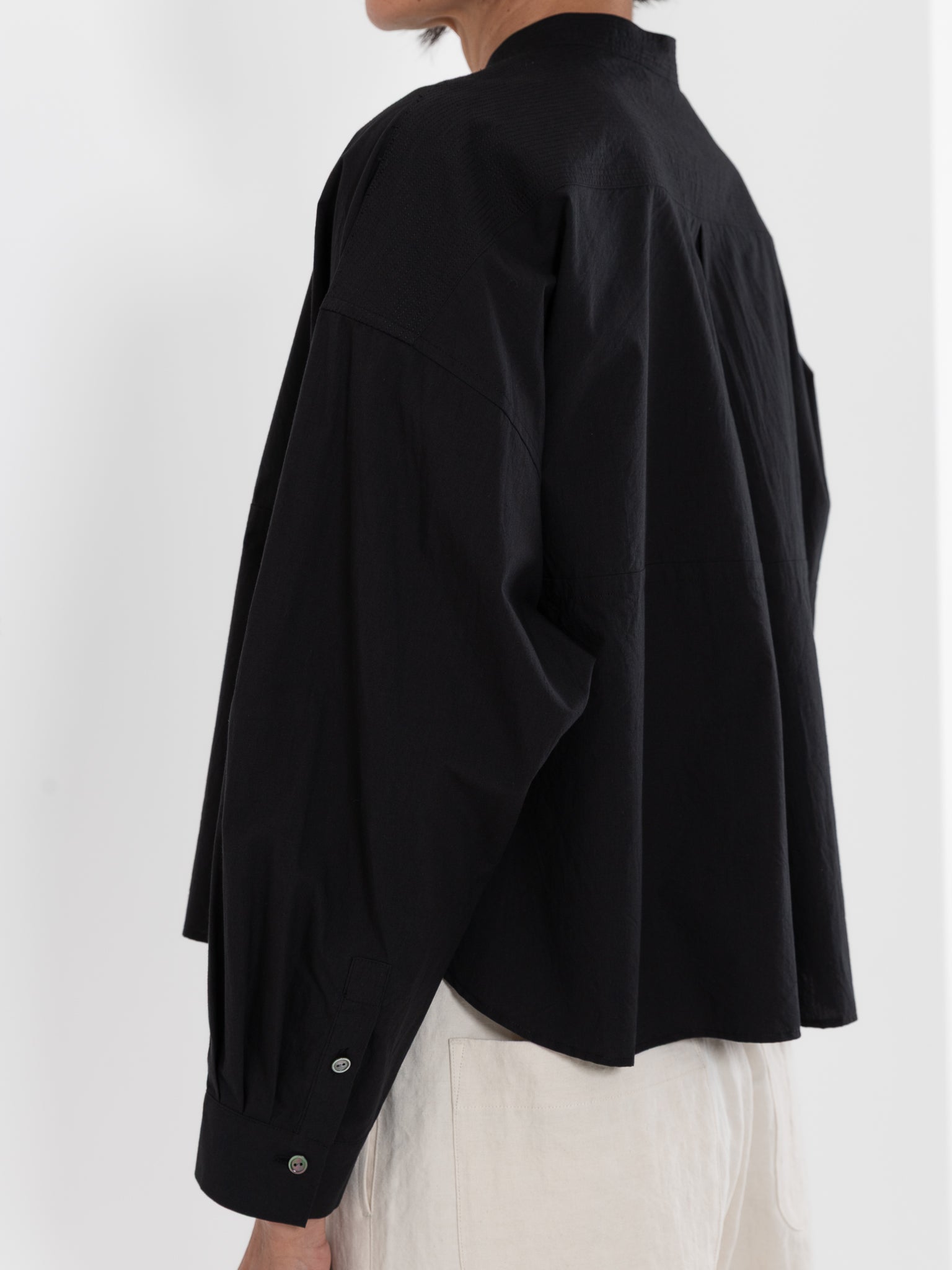 Arts & Science Big Yoke Shirt in Black - ARTS & SCIENCE at Worthwhile - shop TOP