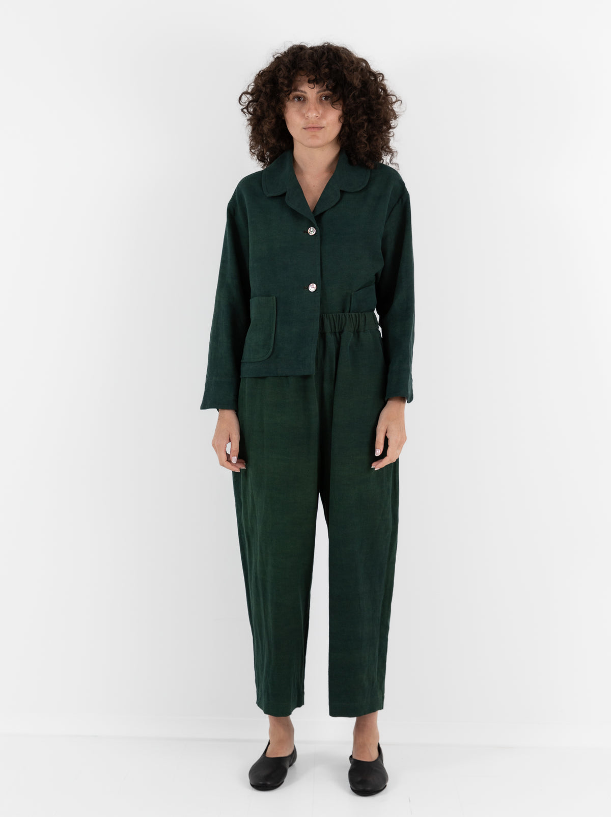 Arts & Science Easy Pants in IFT Forest Green - ARTS & SCIENCE at Worthwhile - shop PANT