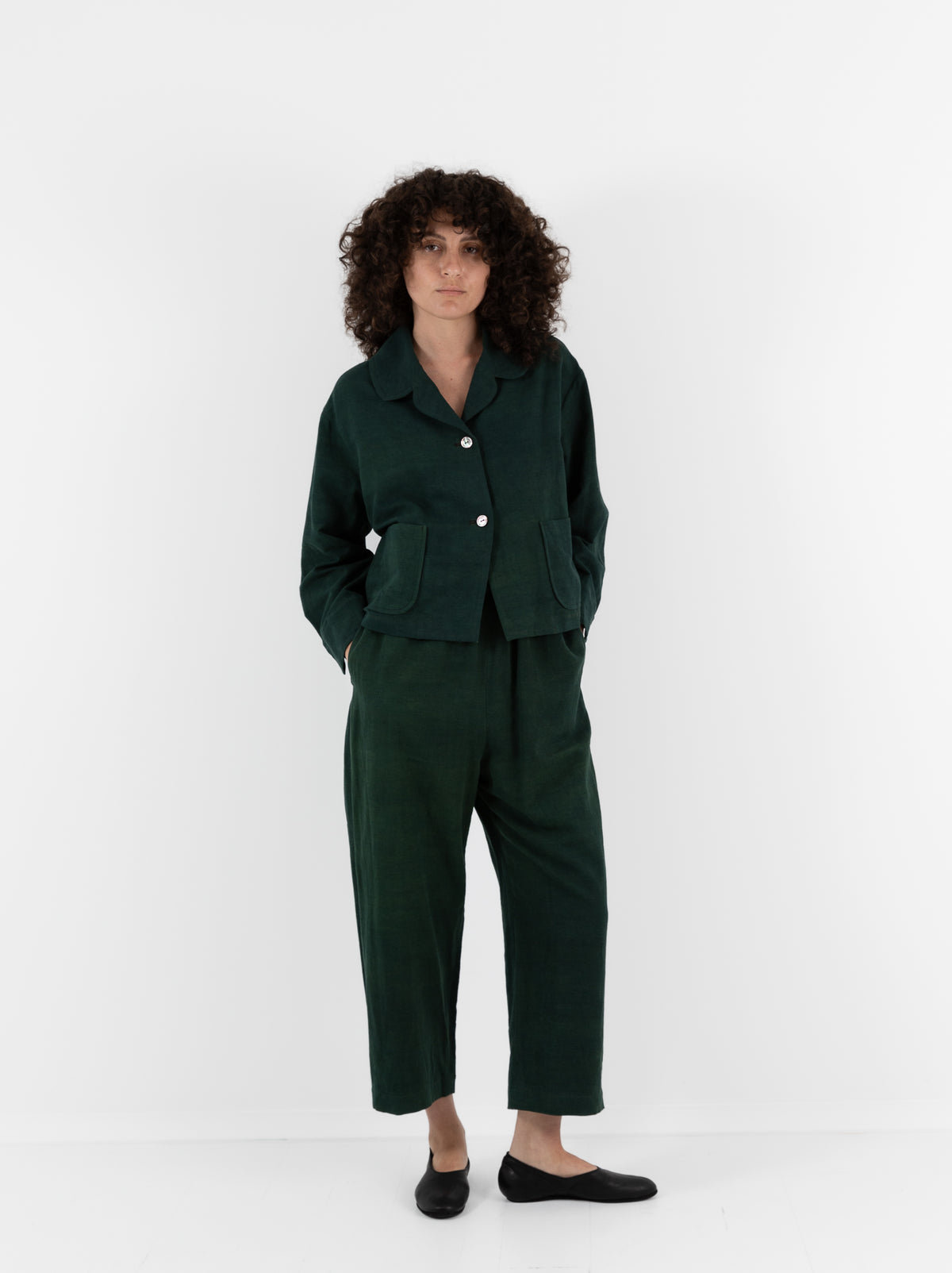 Arts & Science Easy Pants in IFT Forest Green - ARTS & SCIENCE at Worthwhile - shop PANT