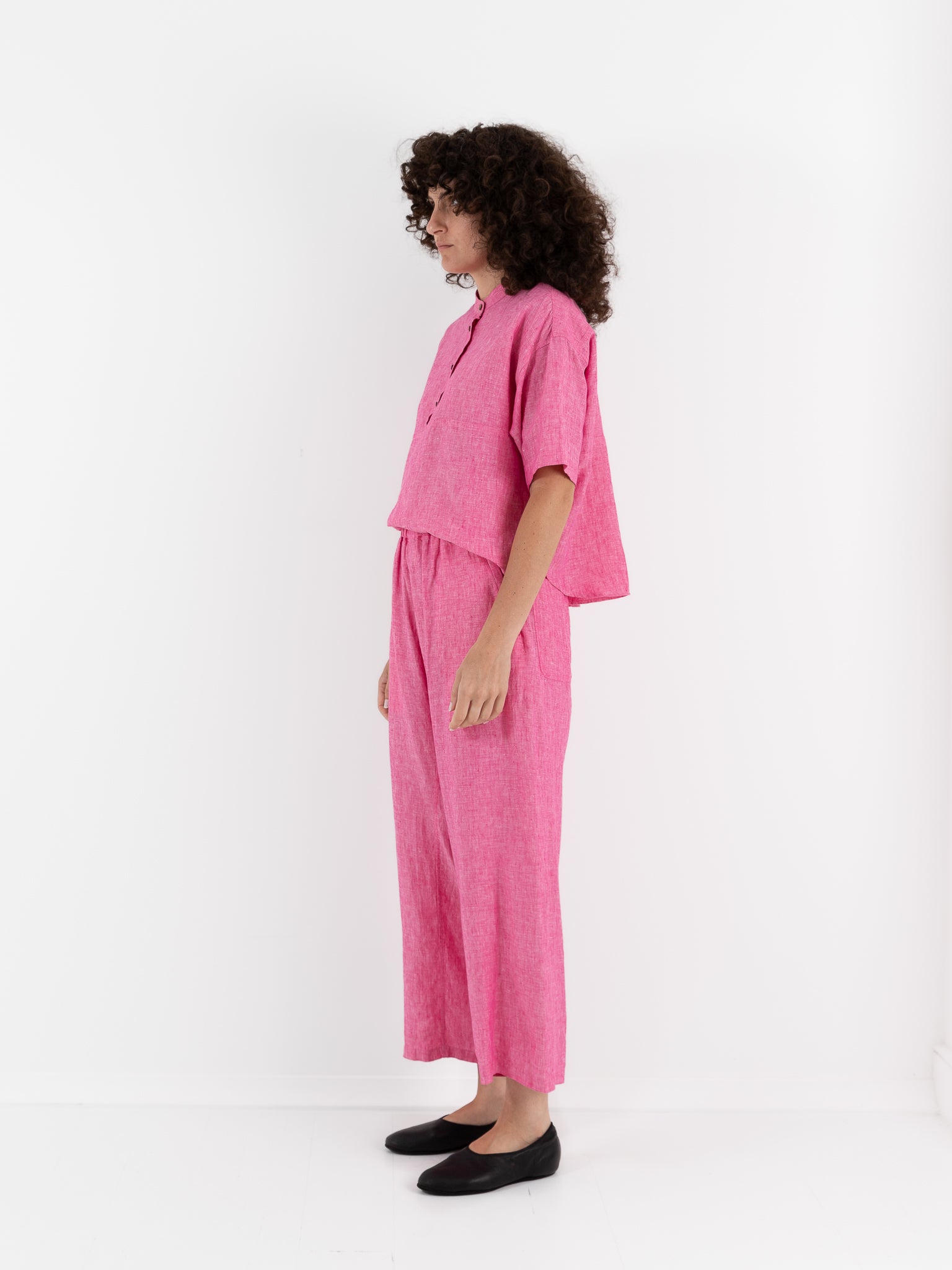 Arts & Science Ethnic Pants Wide in Fuchsia Pink - ARTS & SCIENCE at Worthwhile - shop PANT