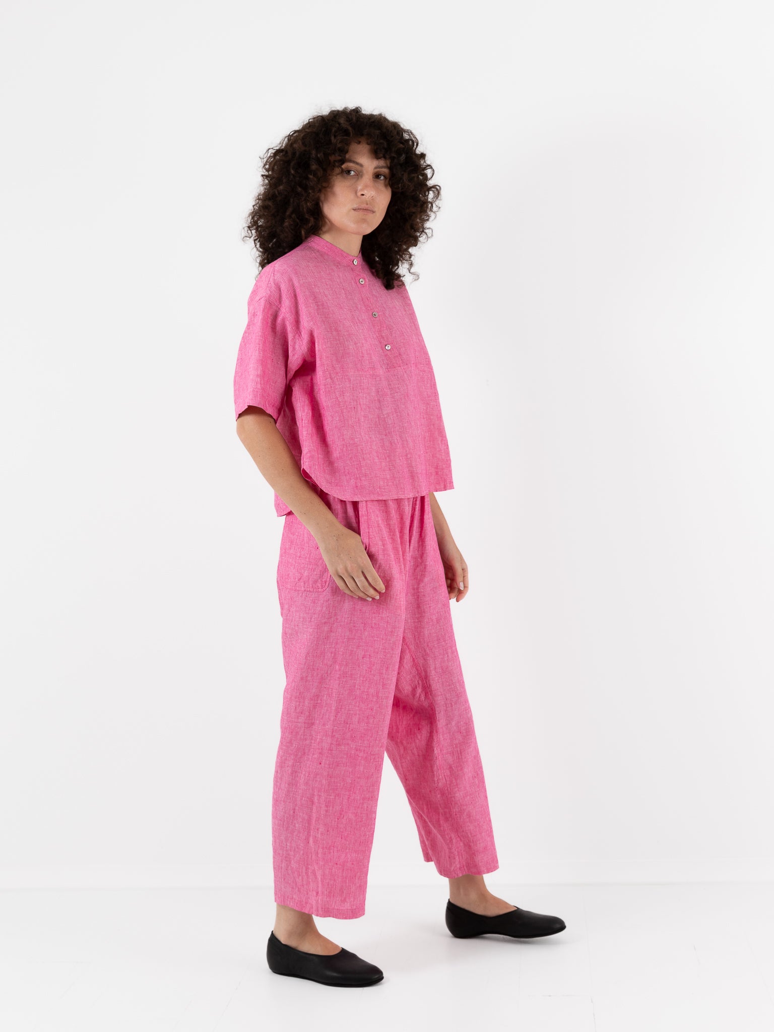 Arts & Science Ethnic Pants Wide in Fuchsia Pink - ARTS & SCIENCE at Worthwhile - shop PANT