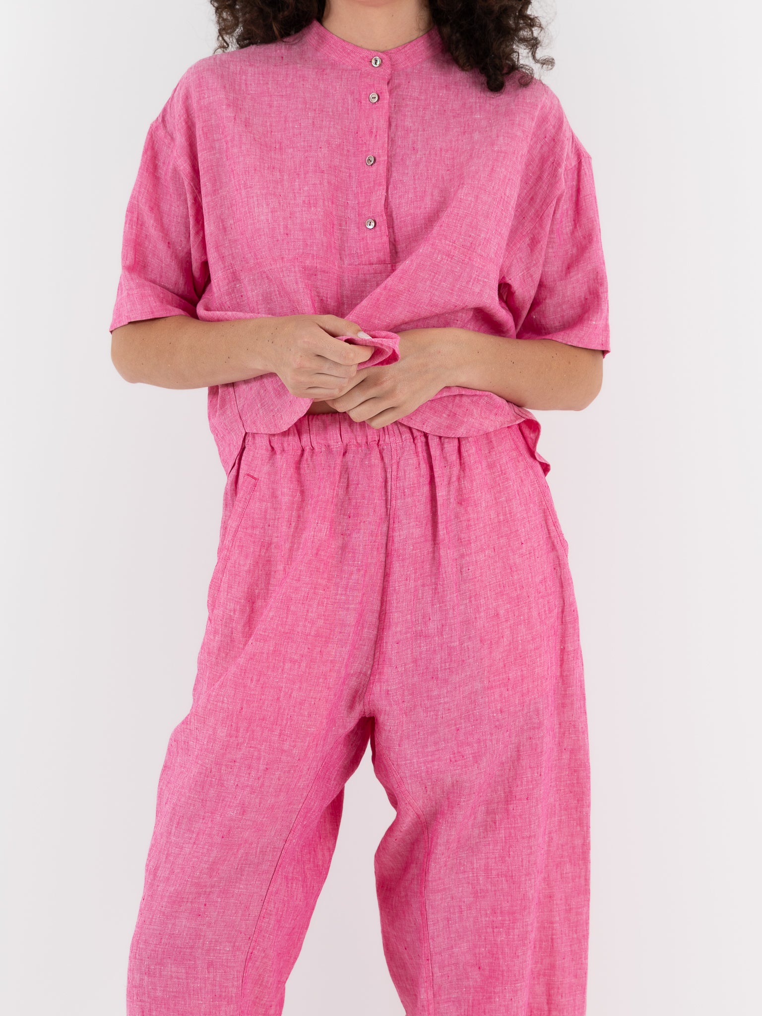 Arts & Science Ethnic Pants Wide in Fuchsia Pink - ARTS & SCIENCE at Worthwhile - shop PANT