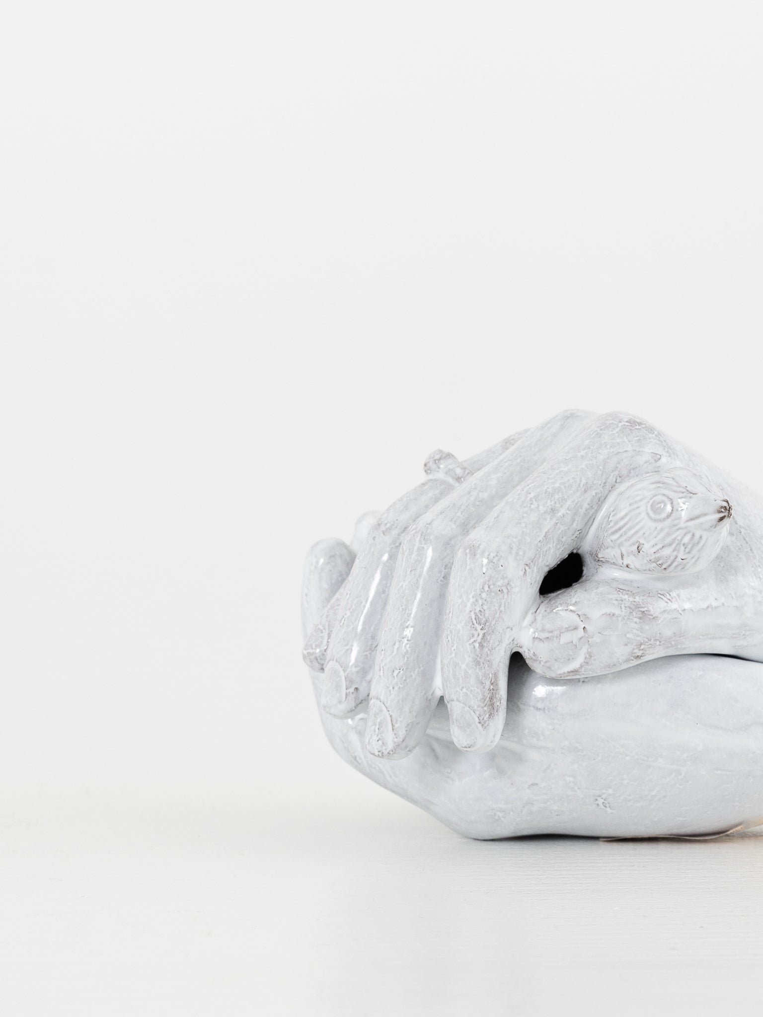 Astier de Villatte Serena Hand Box with Bird - ASTIER DE VILLATTE at Worthwhile - shop OBJECTS