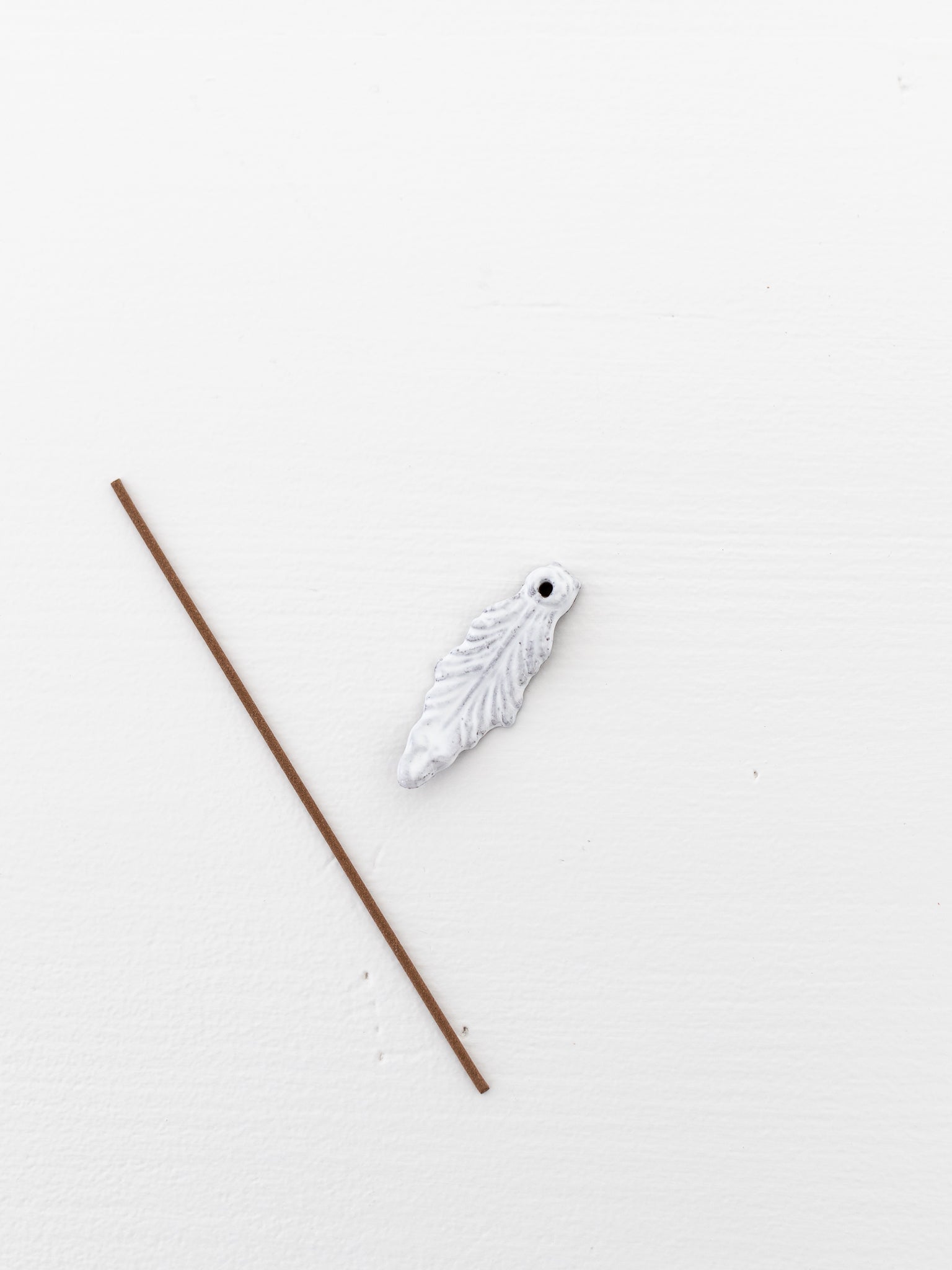 Astier de Villatte Yakushima Incense with Ceramic Flower Holder - ASTIER DE VILLATTE at Worthwhile - shop OBJECTS