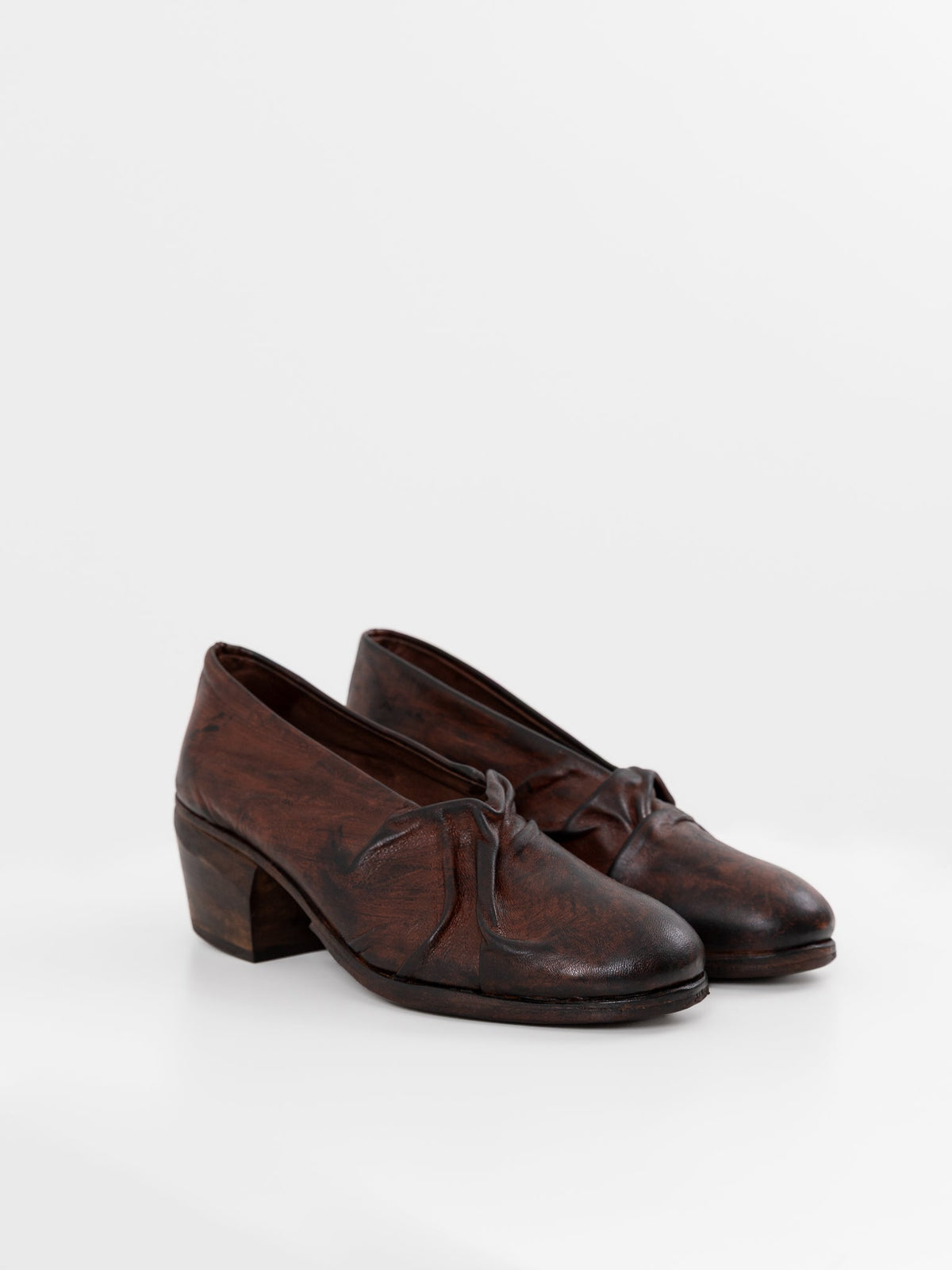 Atelier Inscrire Laurus Shoe in Antique Brown - ATELIER INSCRIRE at Worthwhile - shop SHOES