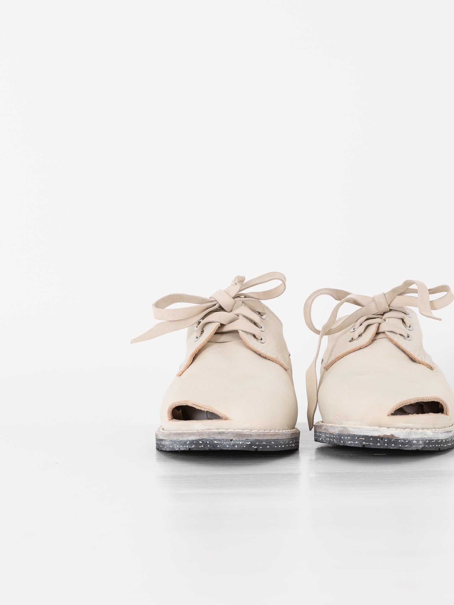 Atelier Inscrire Luis Tie Shoe, Natural - ATELIER INSCRIRE at Worthwhile - shop SHOES