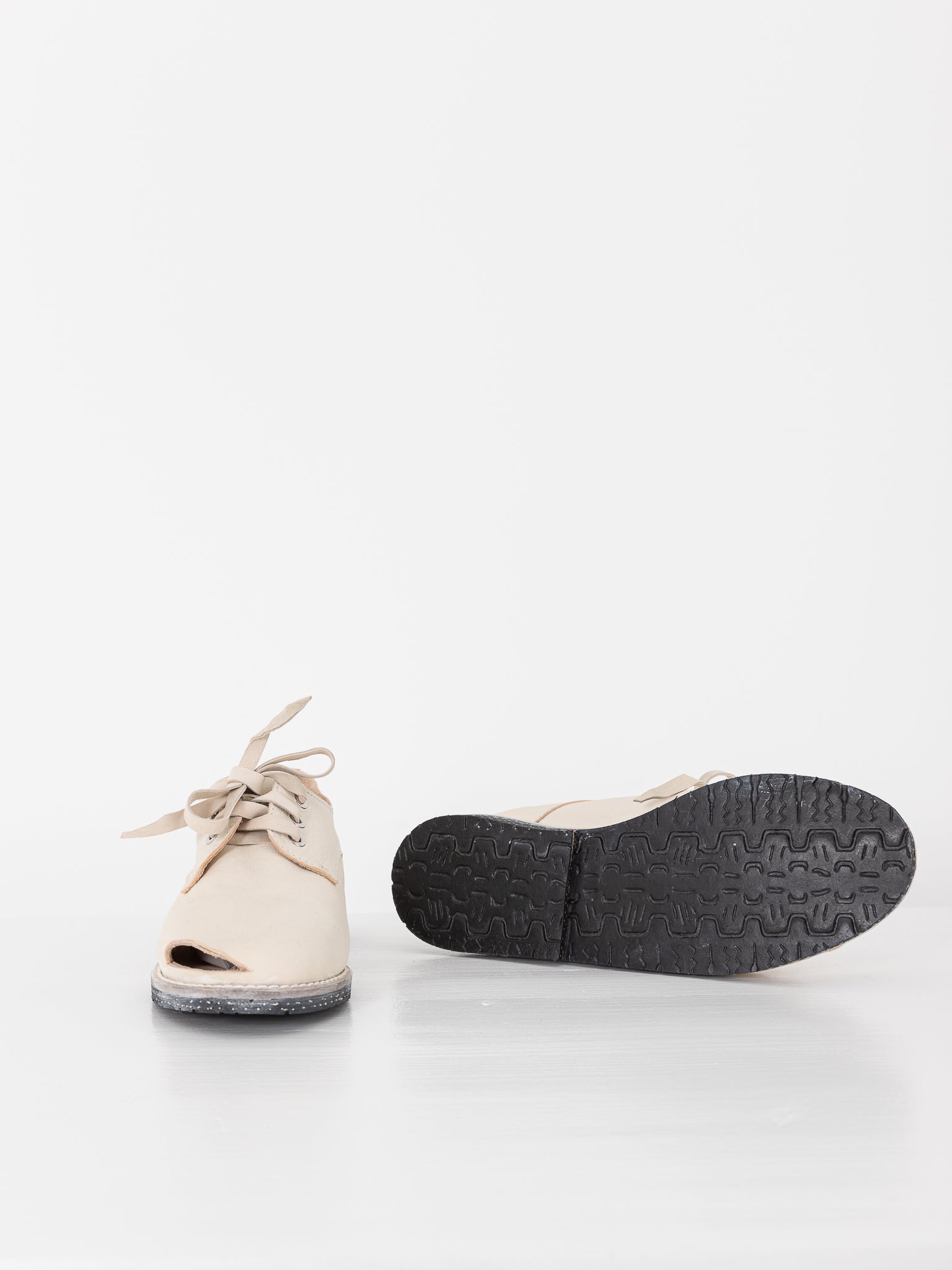 Atelier Inscrire Luis Tie Shoe, Natural - ATELIER INSCRIRE at Worthwhile - shop SHOES