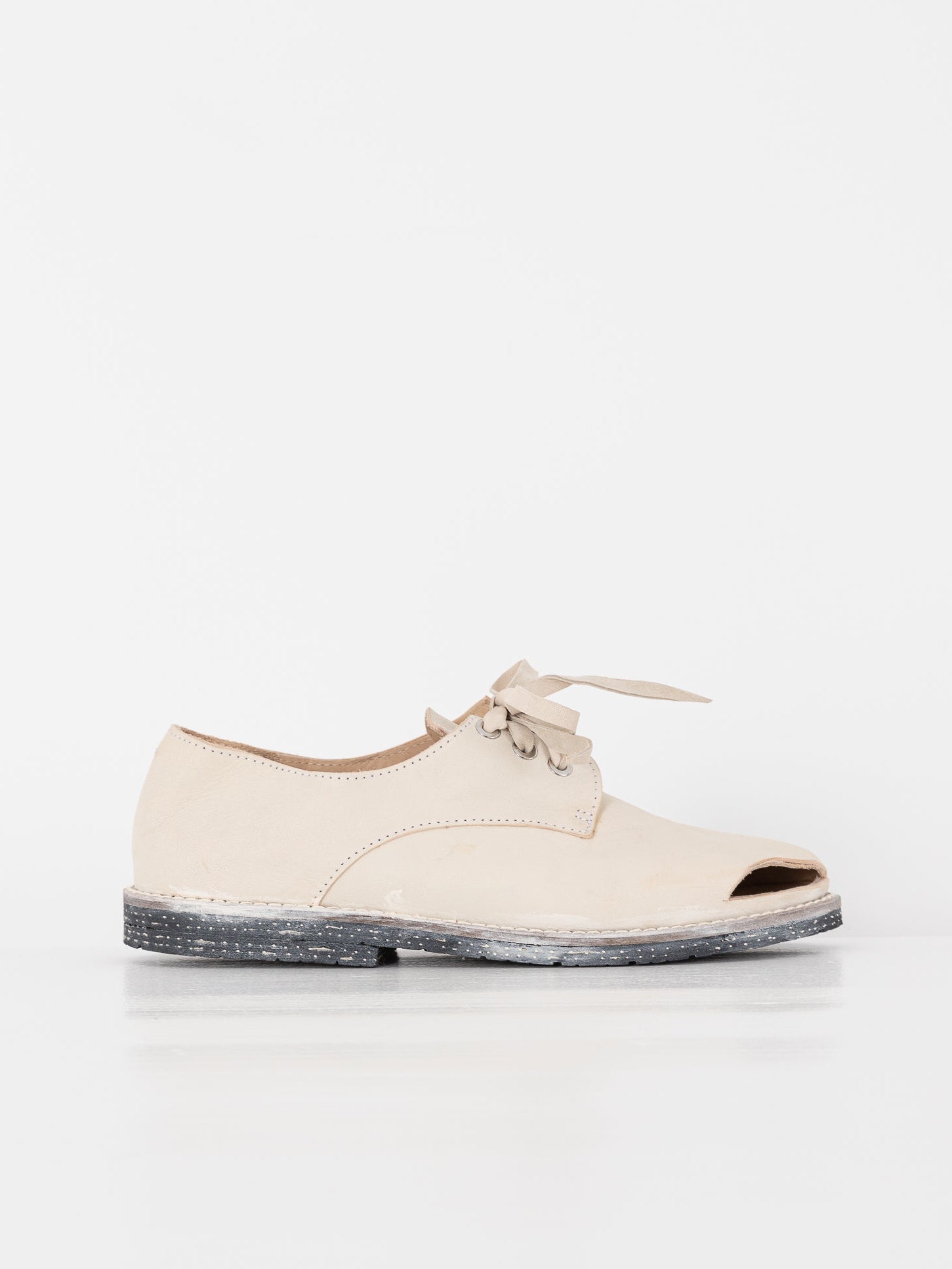 Atelier Inscrire Luis Tie Shoe, Natural - ATELIER INSCRIRE at Worthwhile - shop SHOES