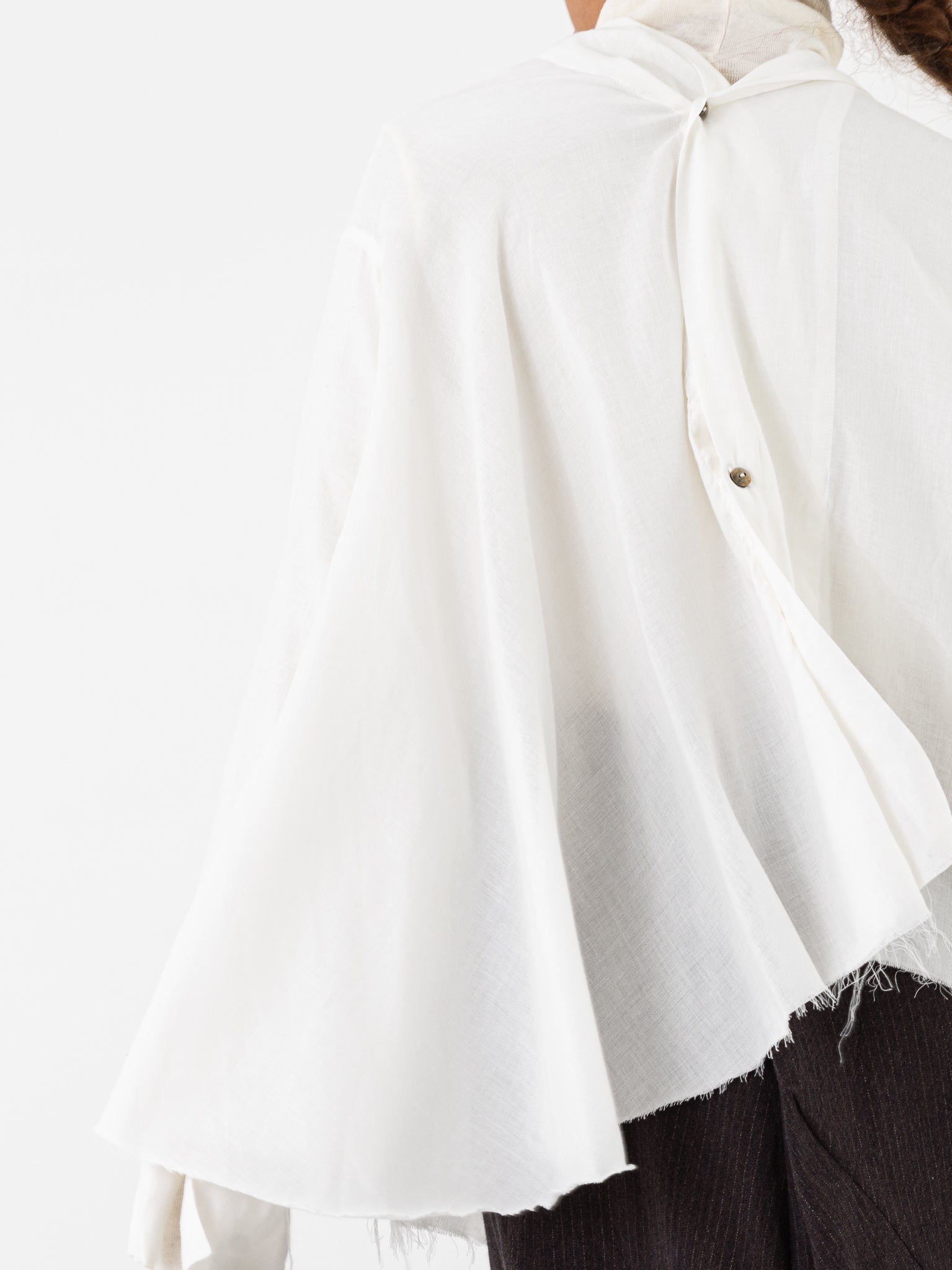 Atelier Suppan Sari Shirt 50 in White - ATELIER SUPPAN at Worthwhile - shop TOP