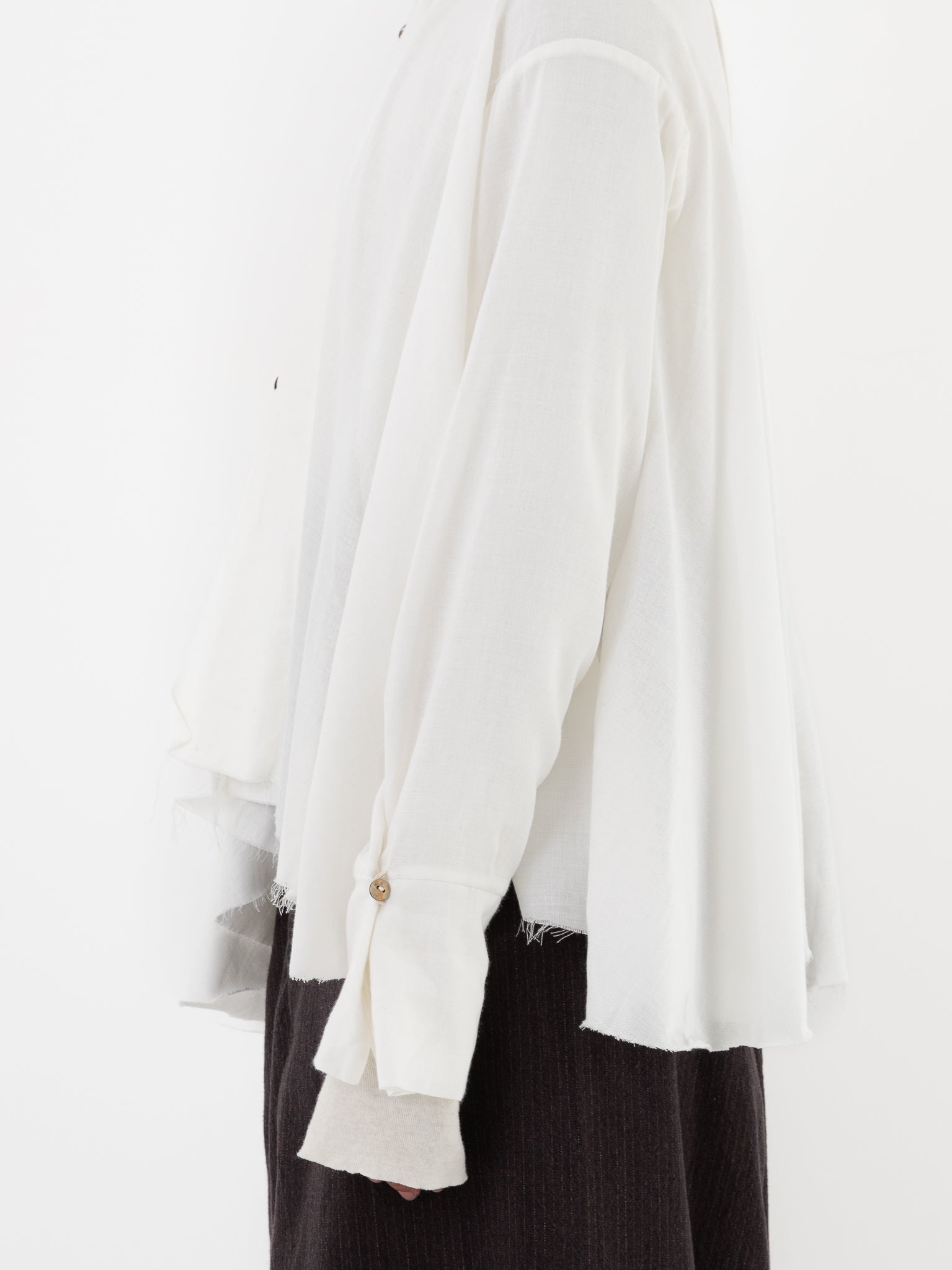 Atelier Suppan Sari Shirt 50 in White - ATELIER SUPPAN at Worthwhile - shop TOP