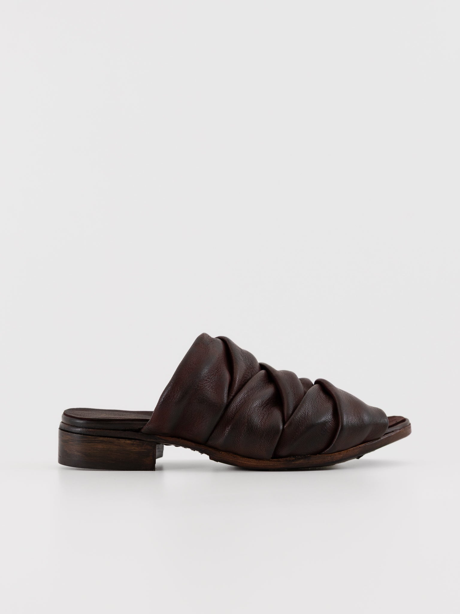 Atelier Inscrire Sarch Woven Shoe in Bordeaux - ATELIER INSCRIRE at Worthwhile - shop SHOES